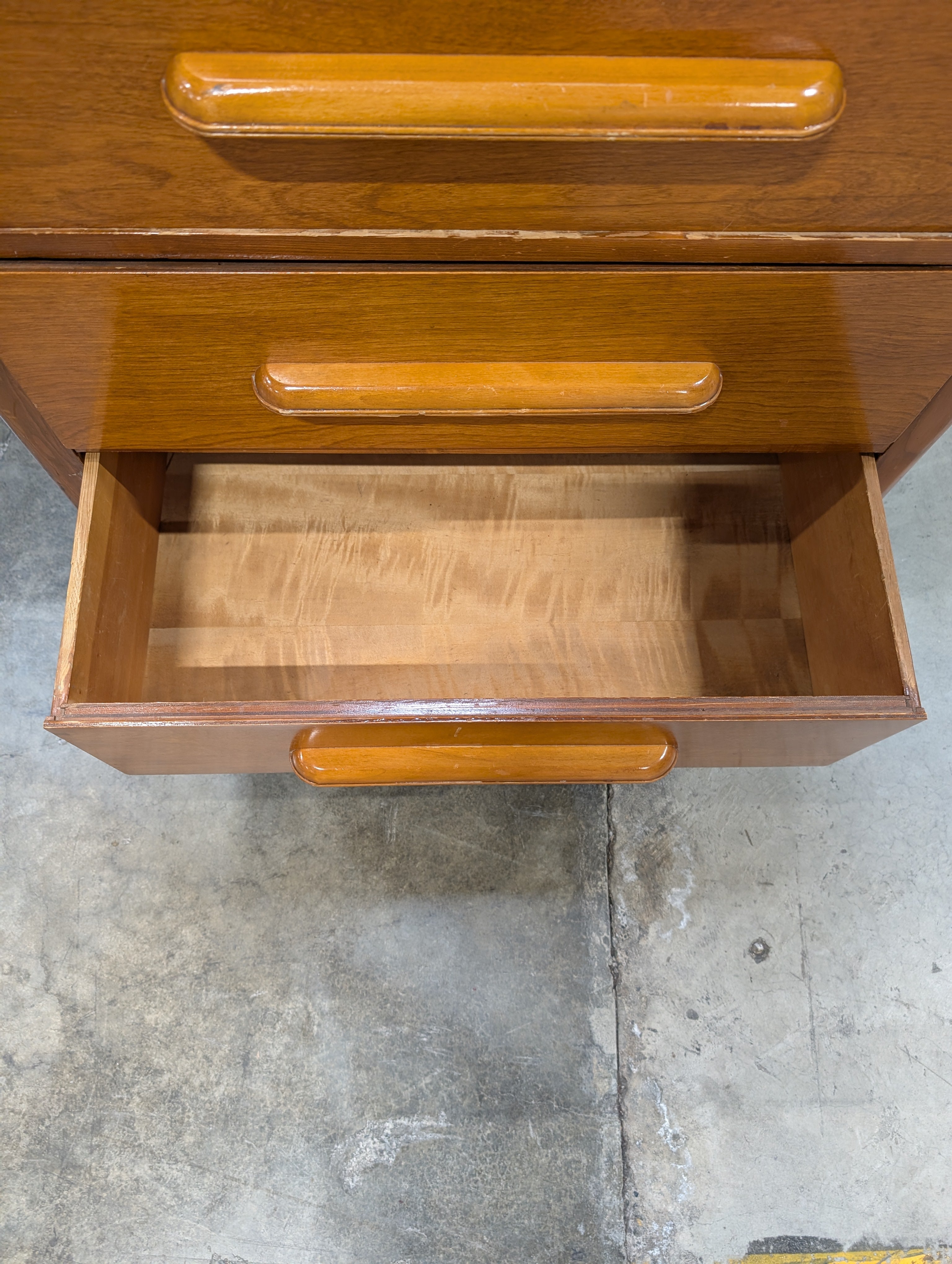 Vintage Mid-Century Style Three-Drawer Wood Dresser