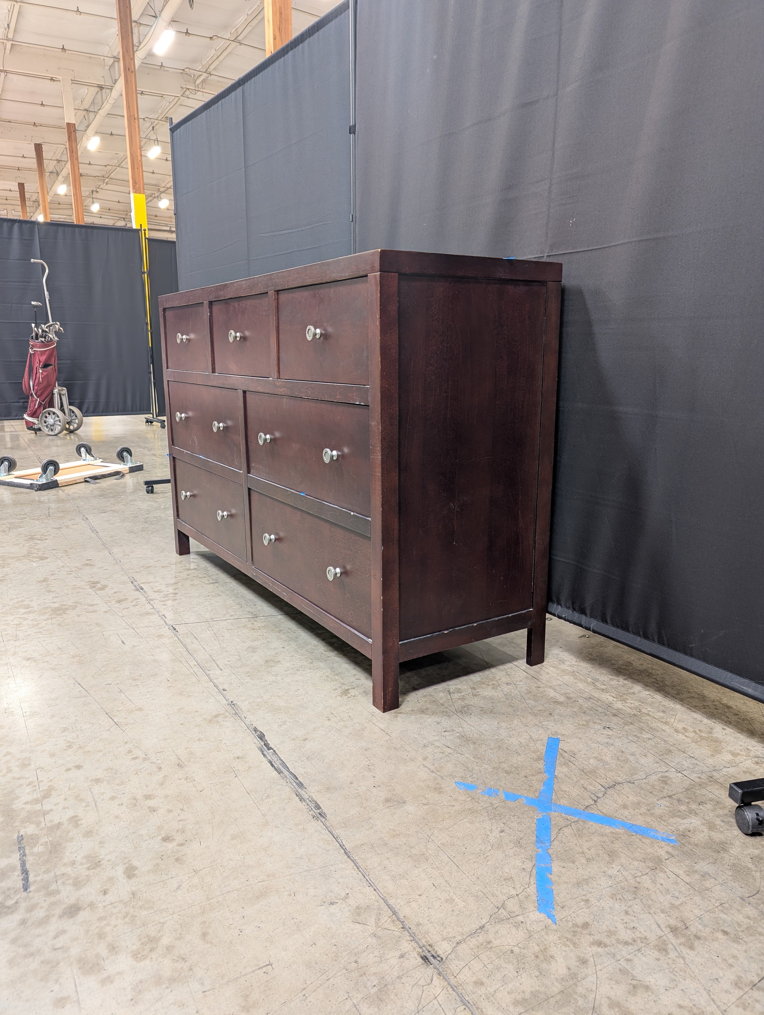 Zocalo furniture Espresso Seven-Drawer Chest of Drawers