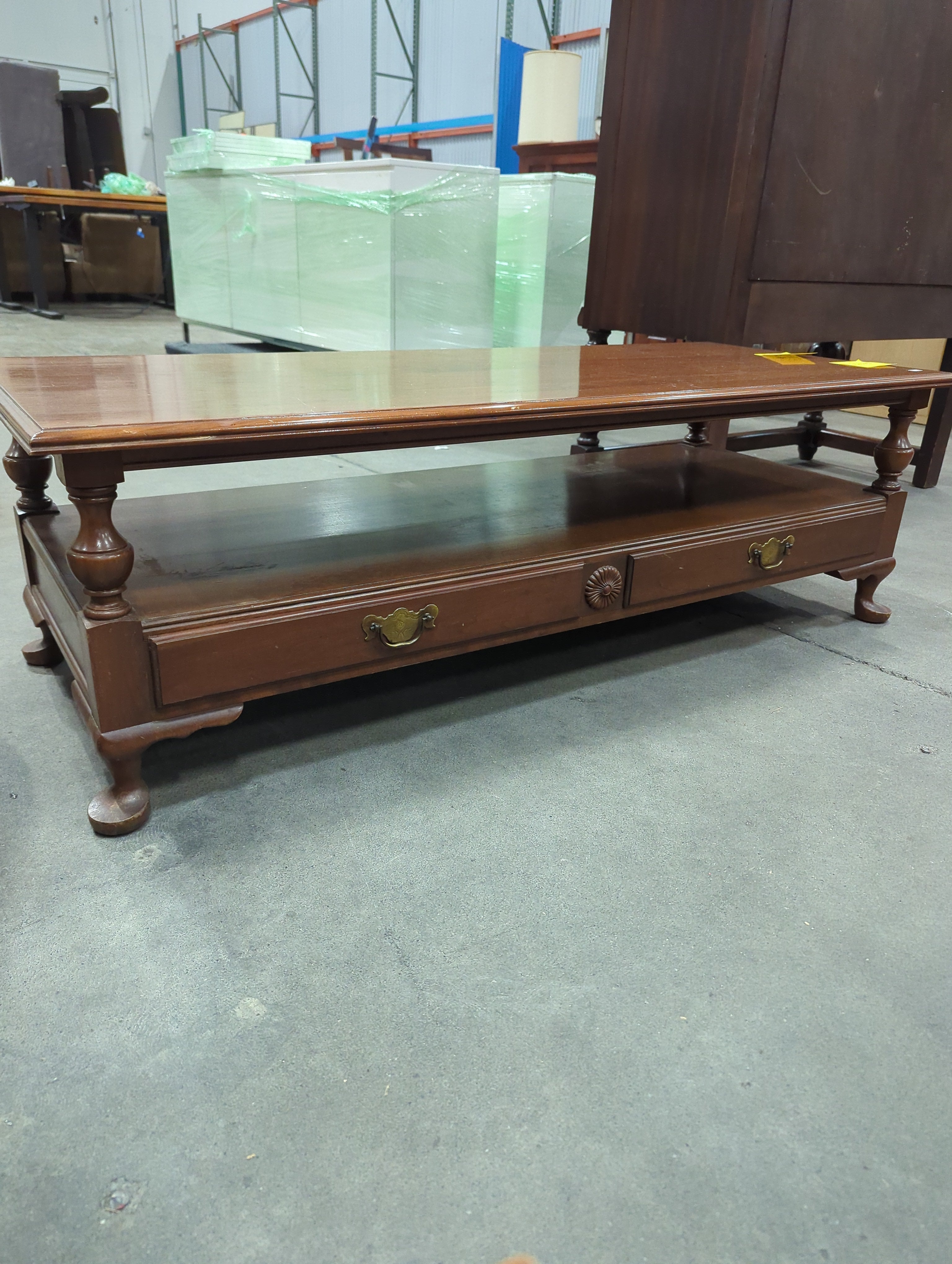 Pennsylvania House Traditional Dark Wood Coffee Table