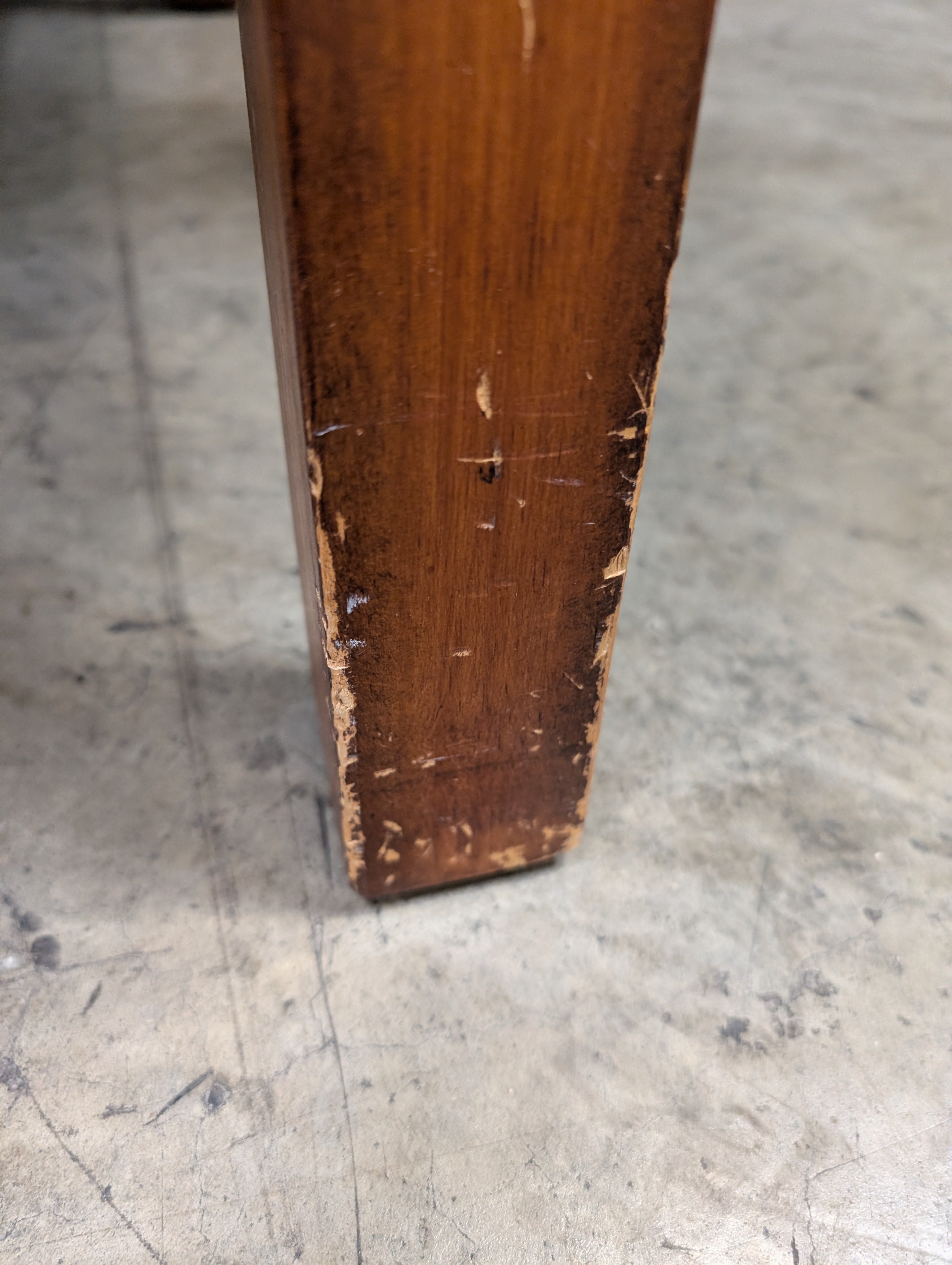 Used Hardwood Coffee Table with Two Storage Drawers