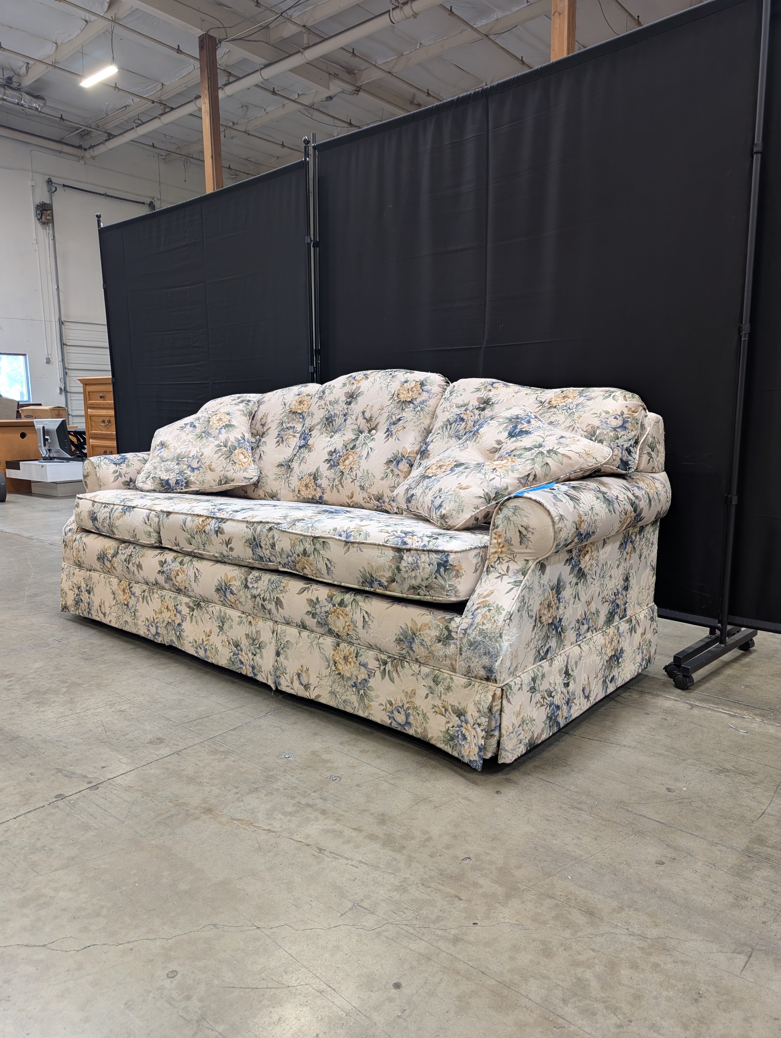Floral Pattern LaZboy Three-Seater Sofa