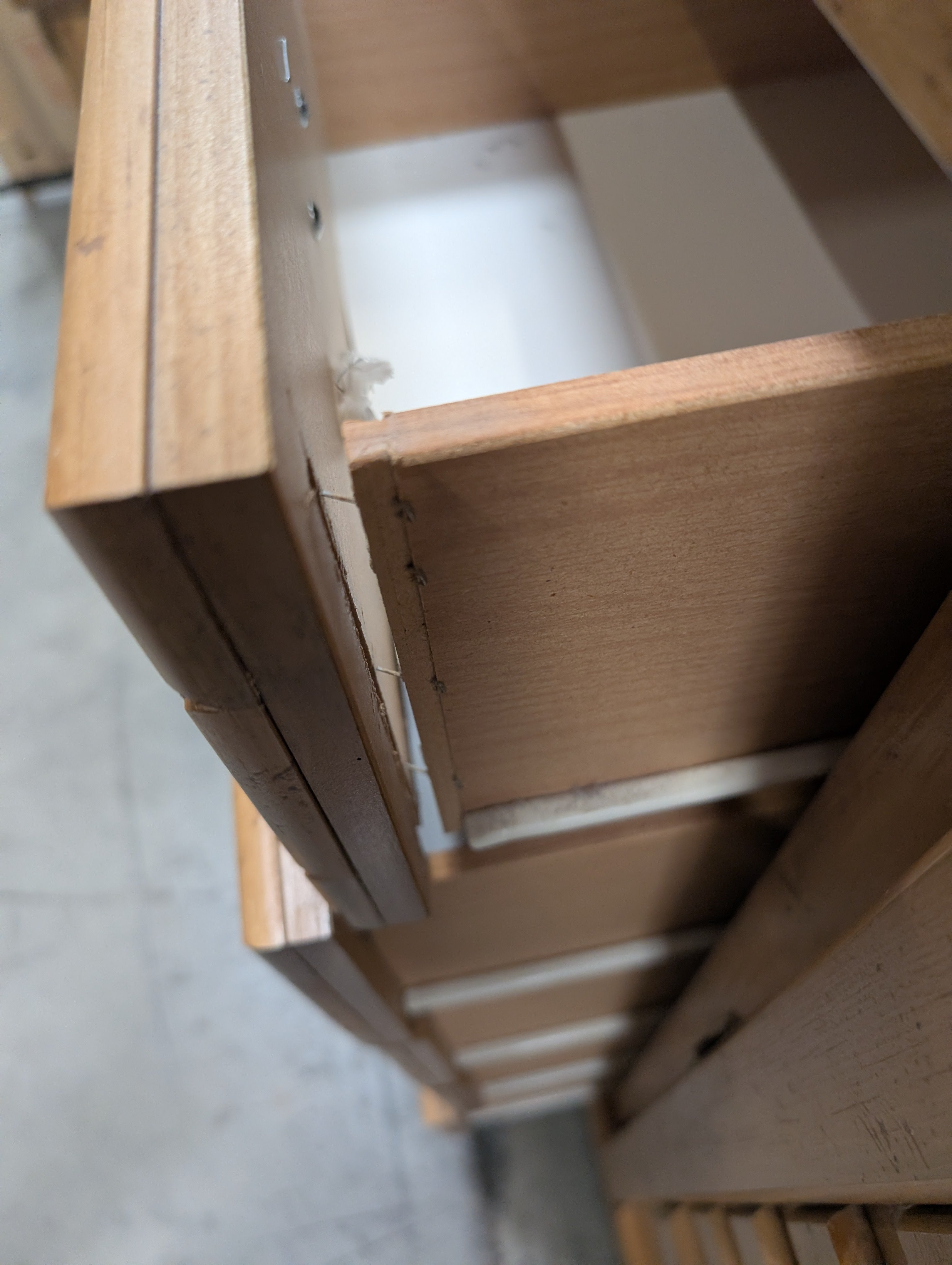 Natural Wood Multi-Drawer Cabinet