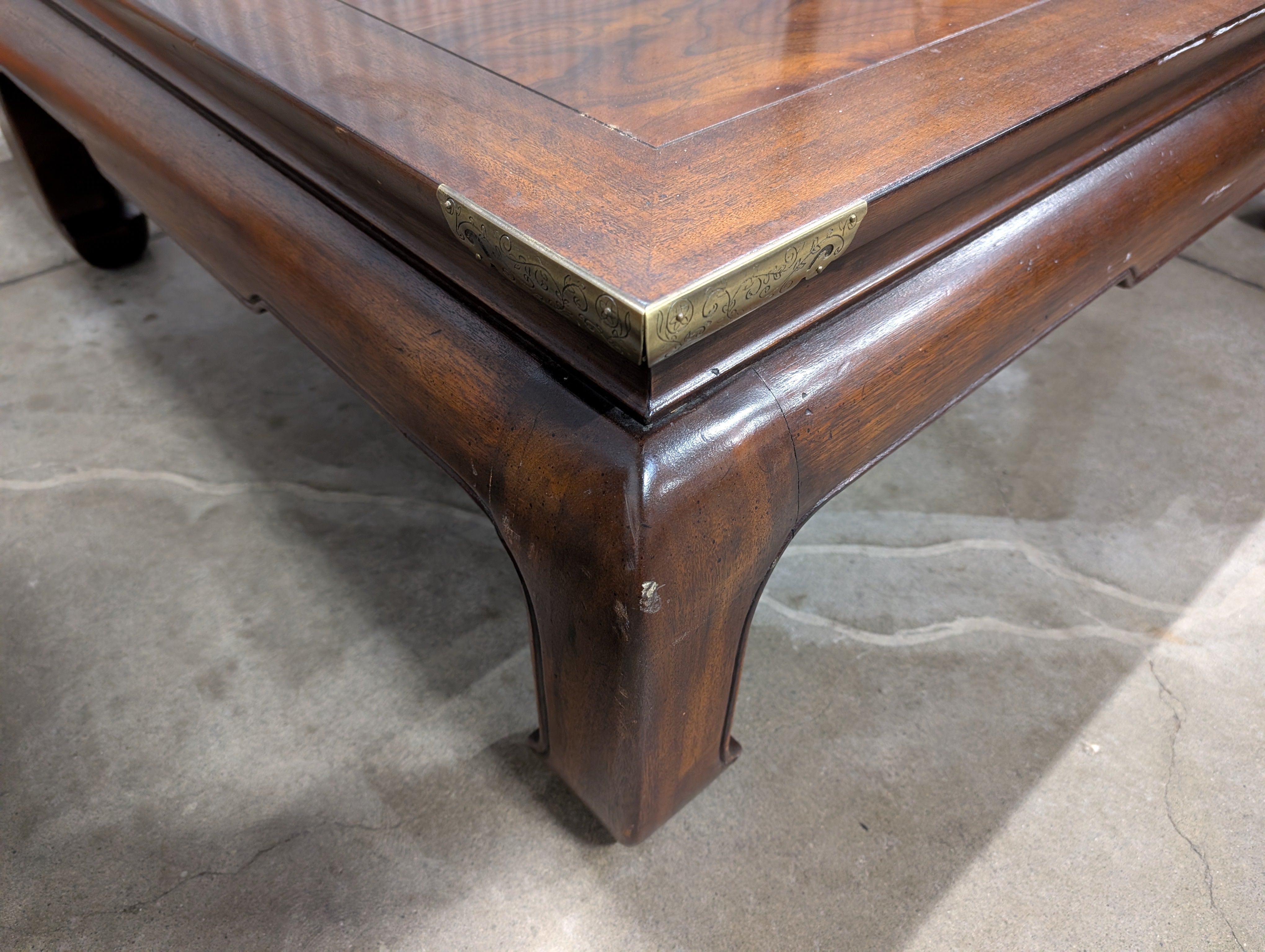 Richly-Finished Hardwood Coffee Table