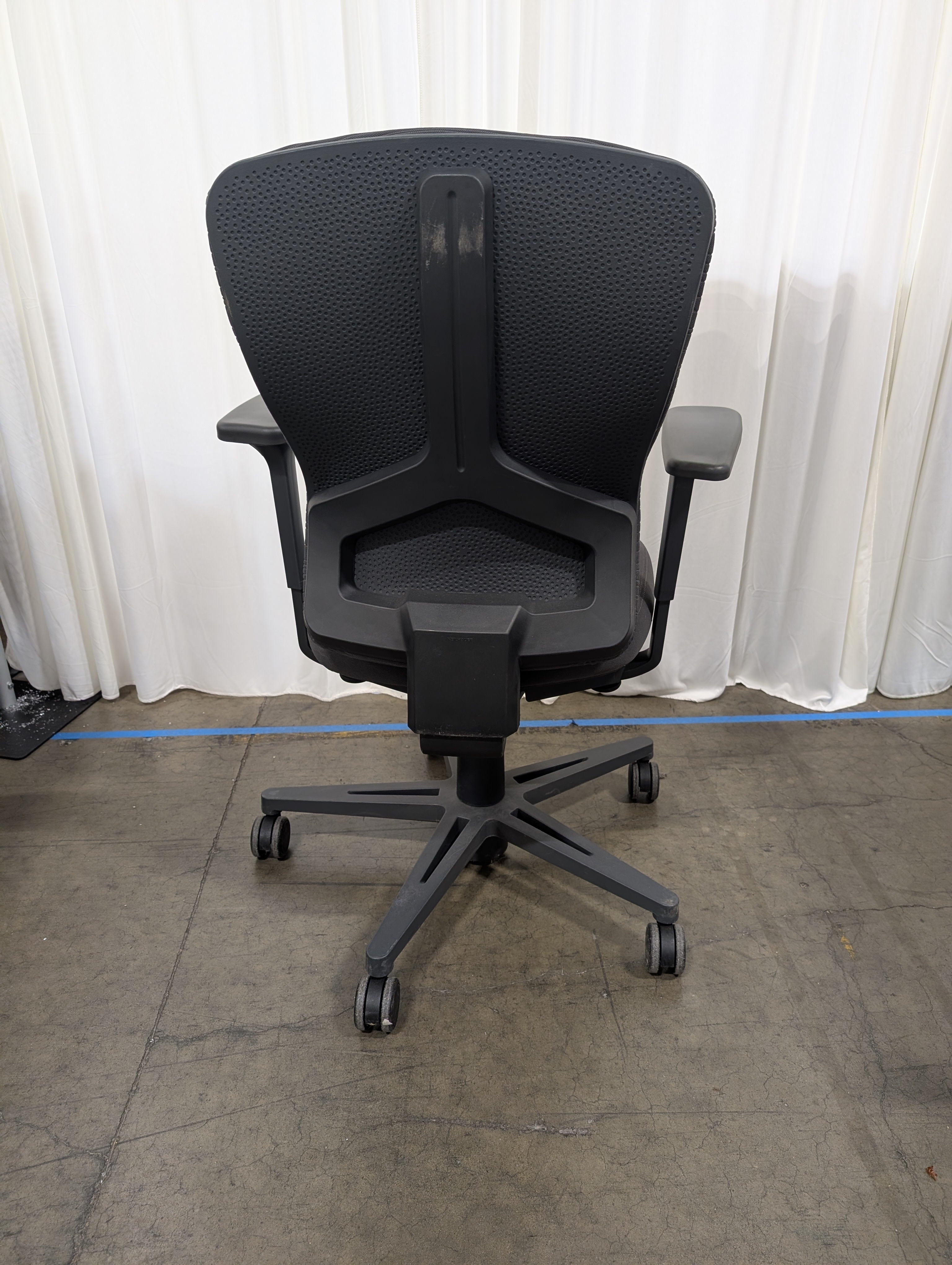 Dark Gray Fabric Swivel Office Chair