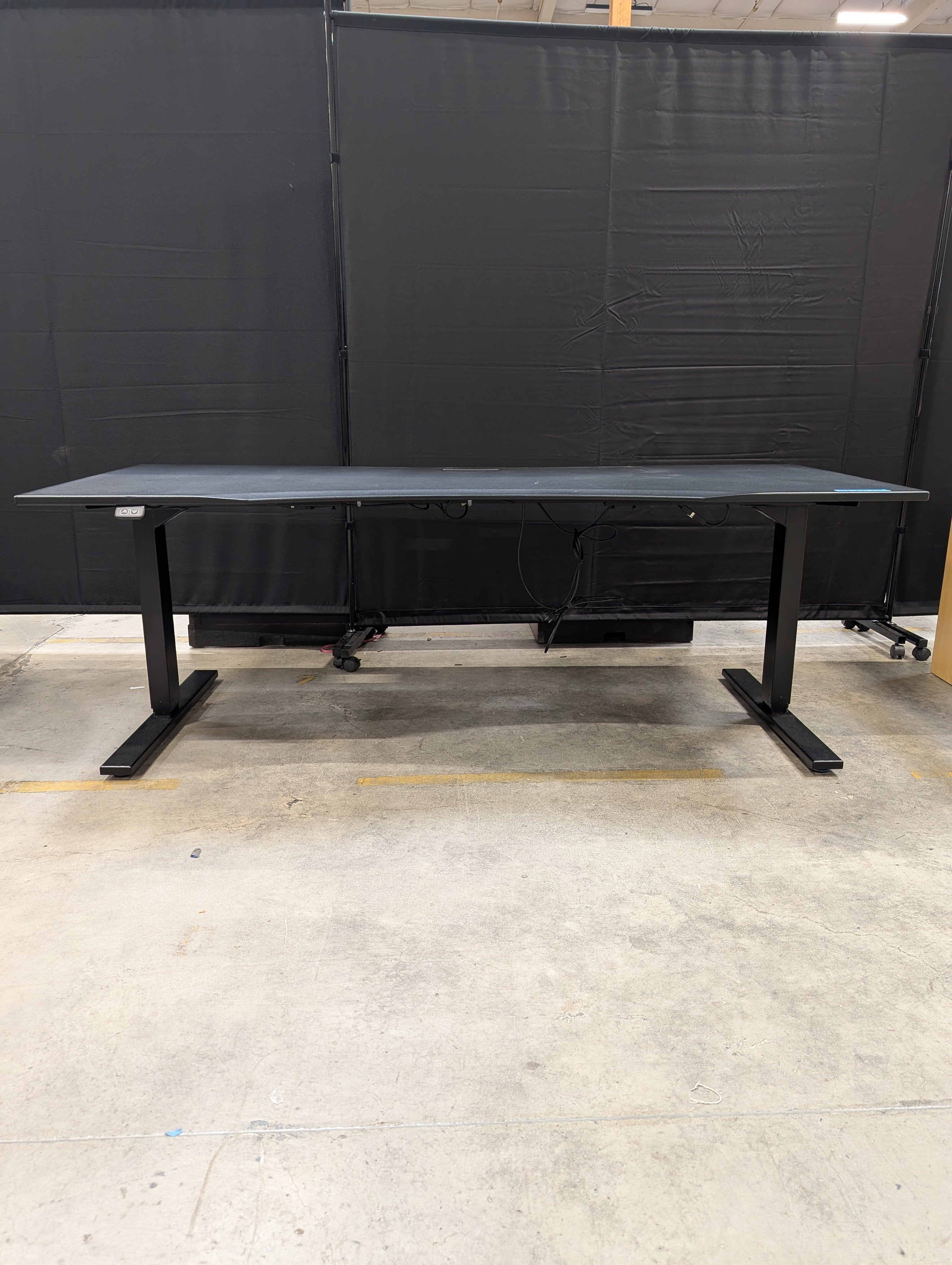 Ergonomic Curved Black Standing Desk