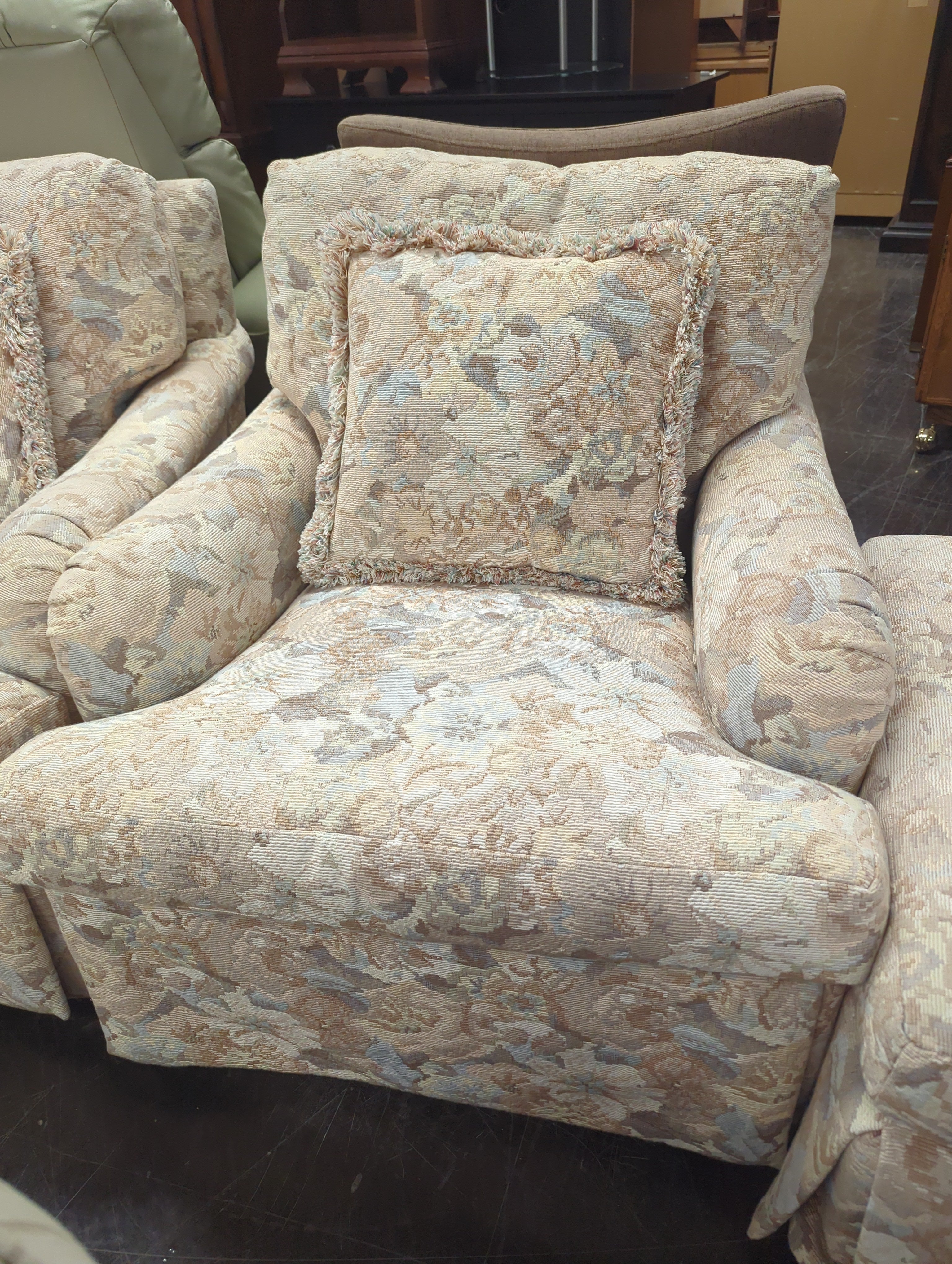 TRS Furniture Floral Patterned Club Chair