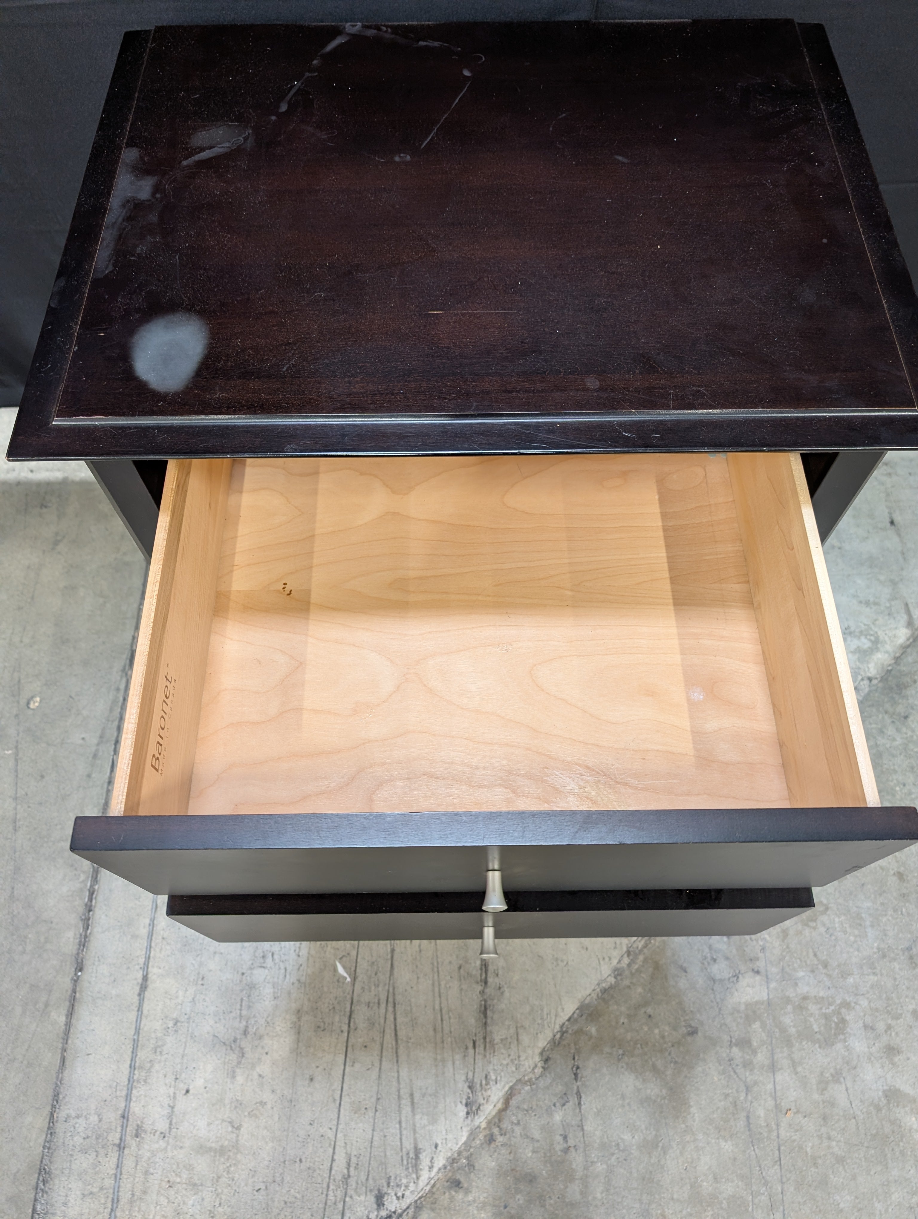 Dark Brown Baronet Wood Nightstand