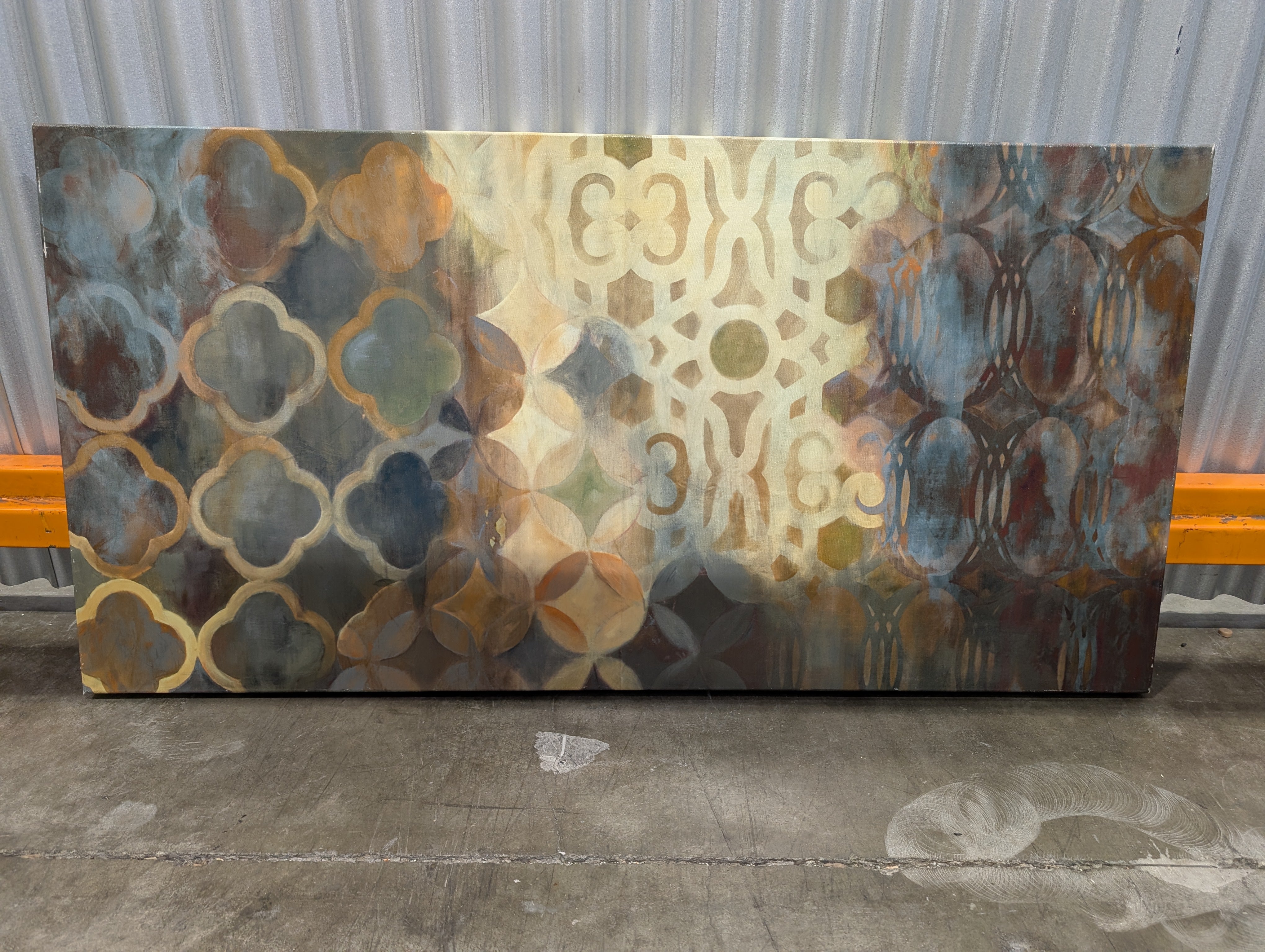 Abstract Brown and Gold Canvas Wall Art