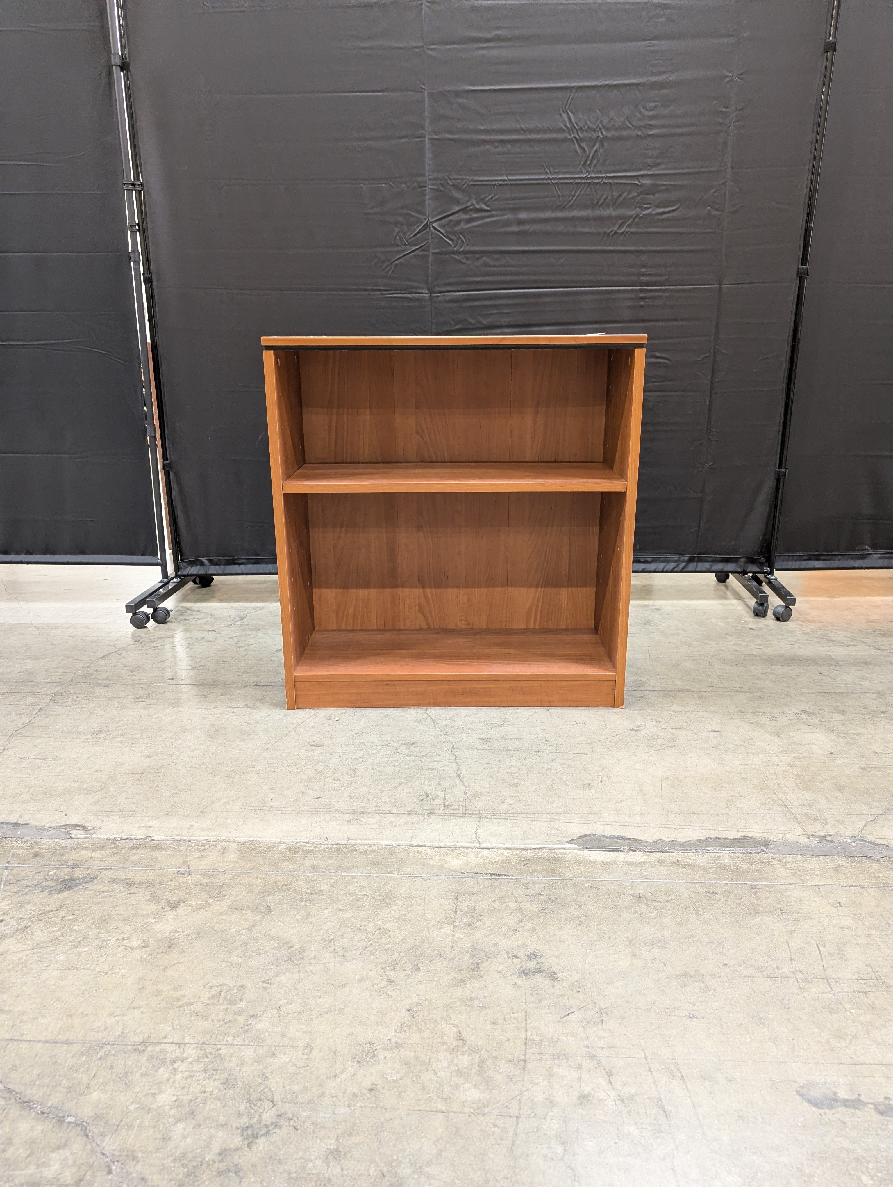 Compact Two-Tier Wooden Storage Shelf Unit
