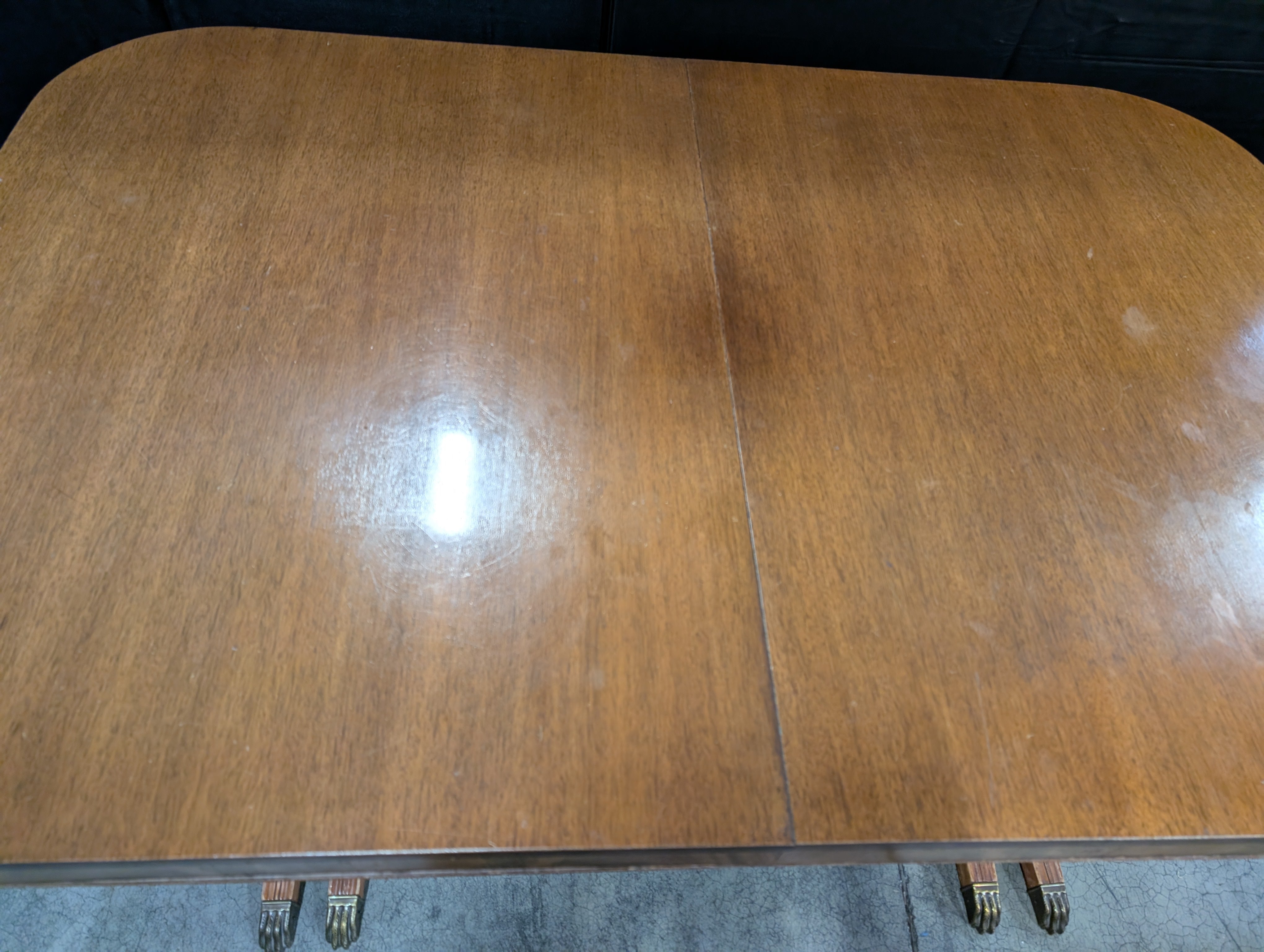 Wooden Dining Table with Claw Feet