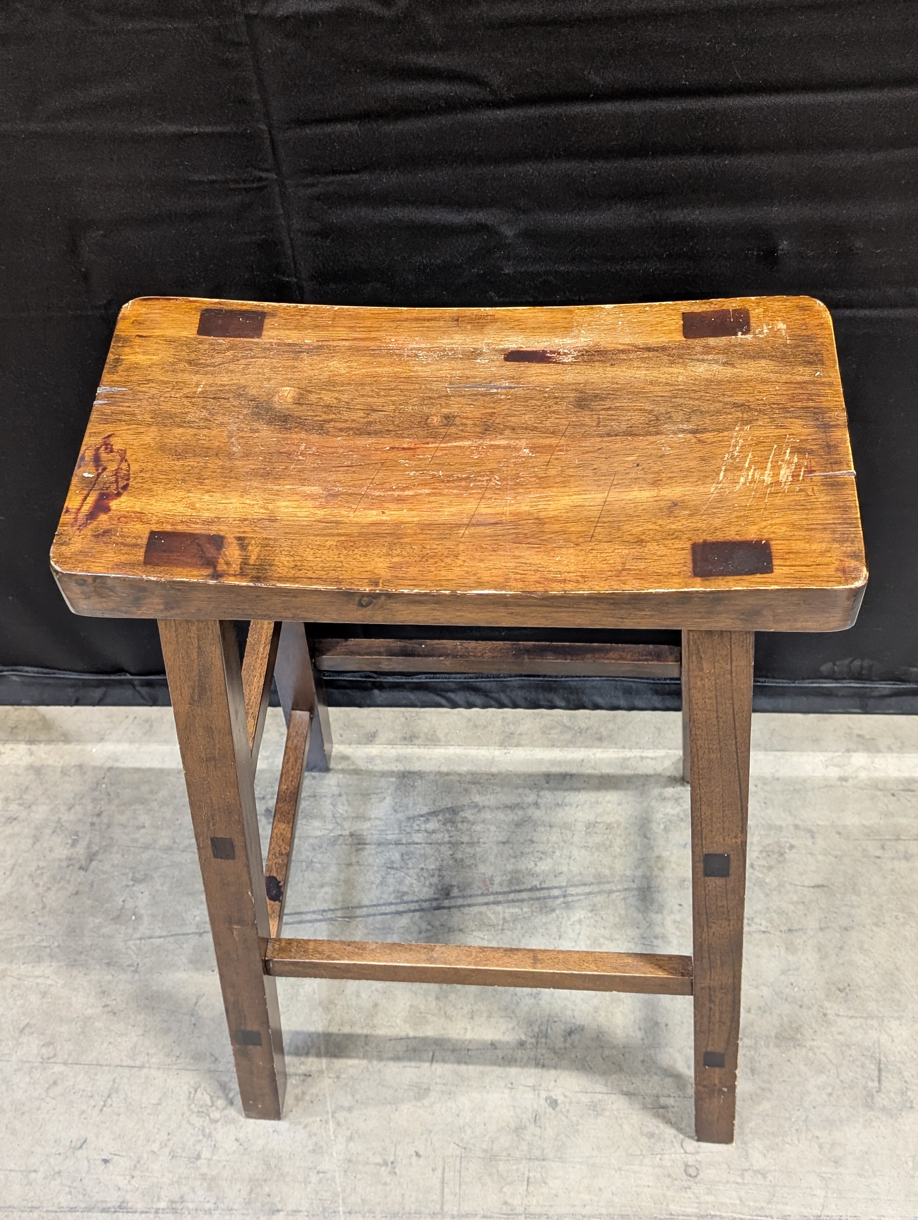Rustic Solid Wood Linens and things Counter Stool