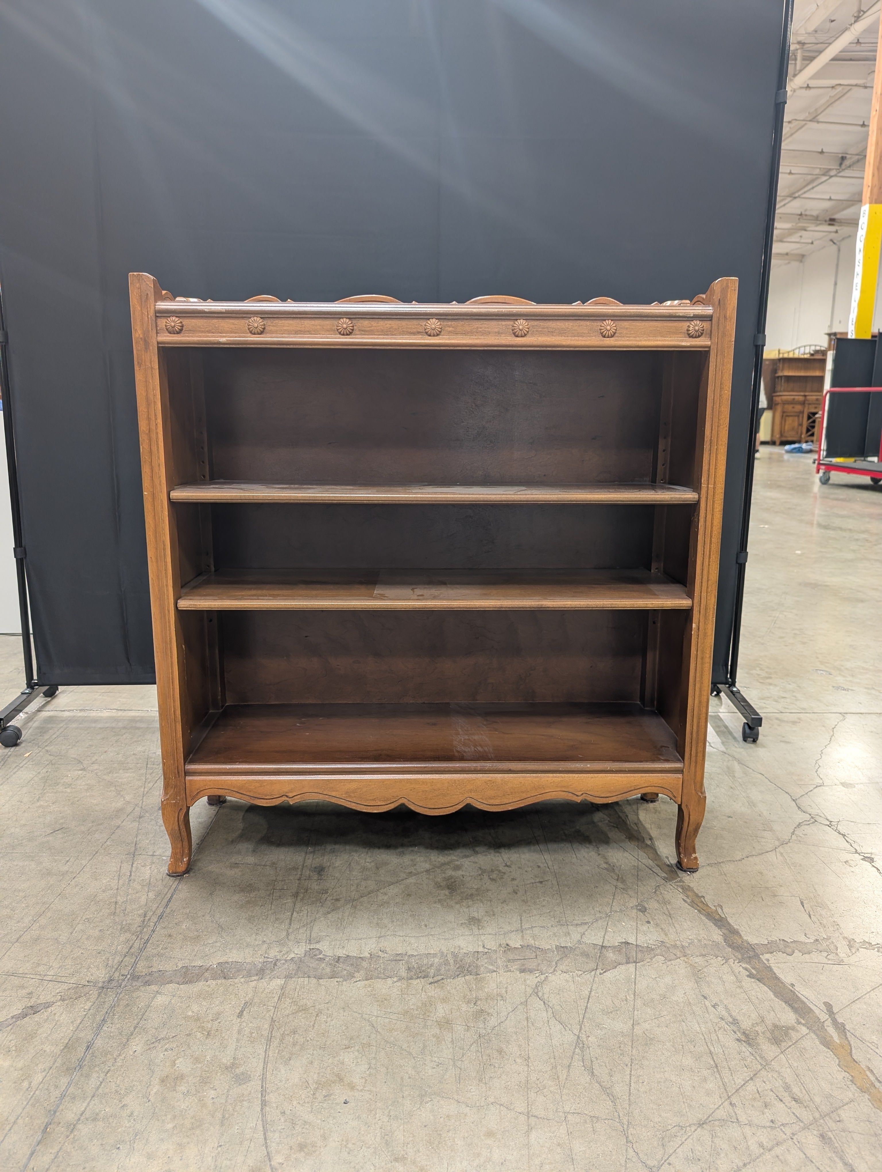 Vintage Jamestown Table Company "Taylor Made" Bookcase with Carved Rosettes