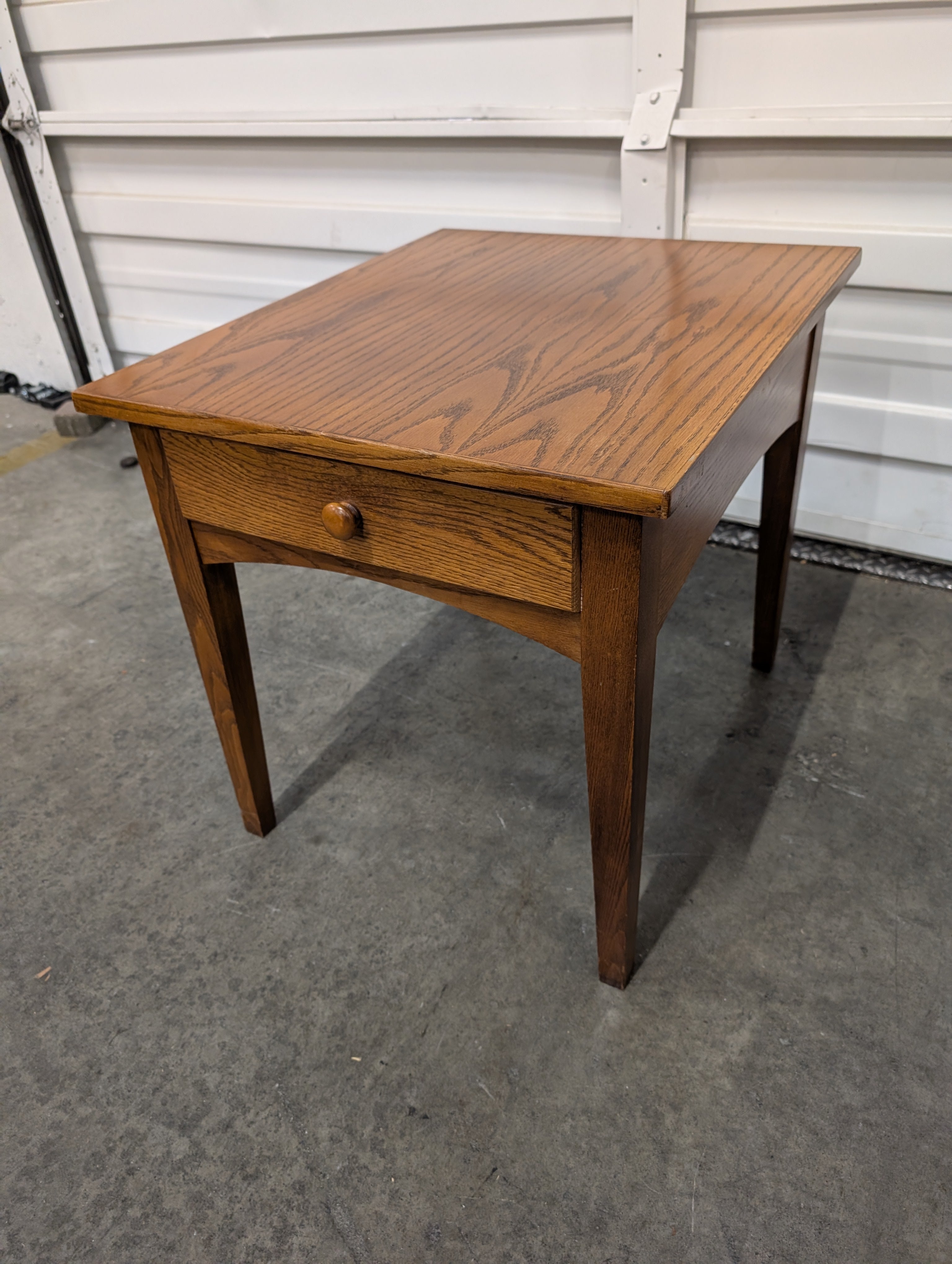 Compact Wooden Side Table with Drawer