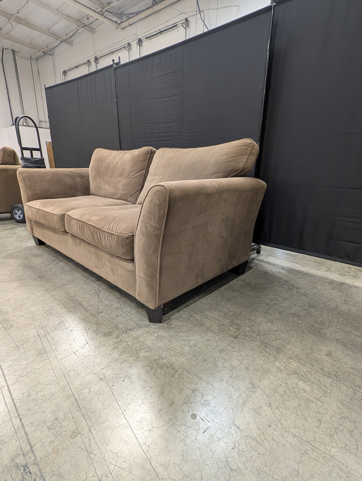 Comfortable Brown SAHARA Home Collection Two-Seater Sofa