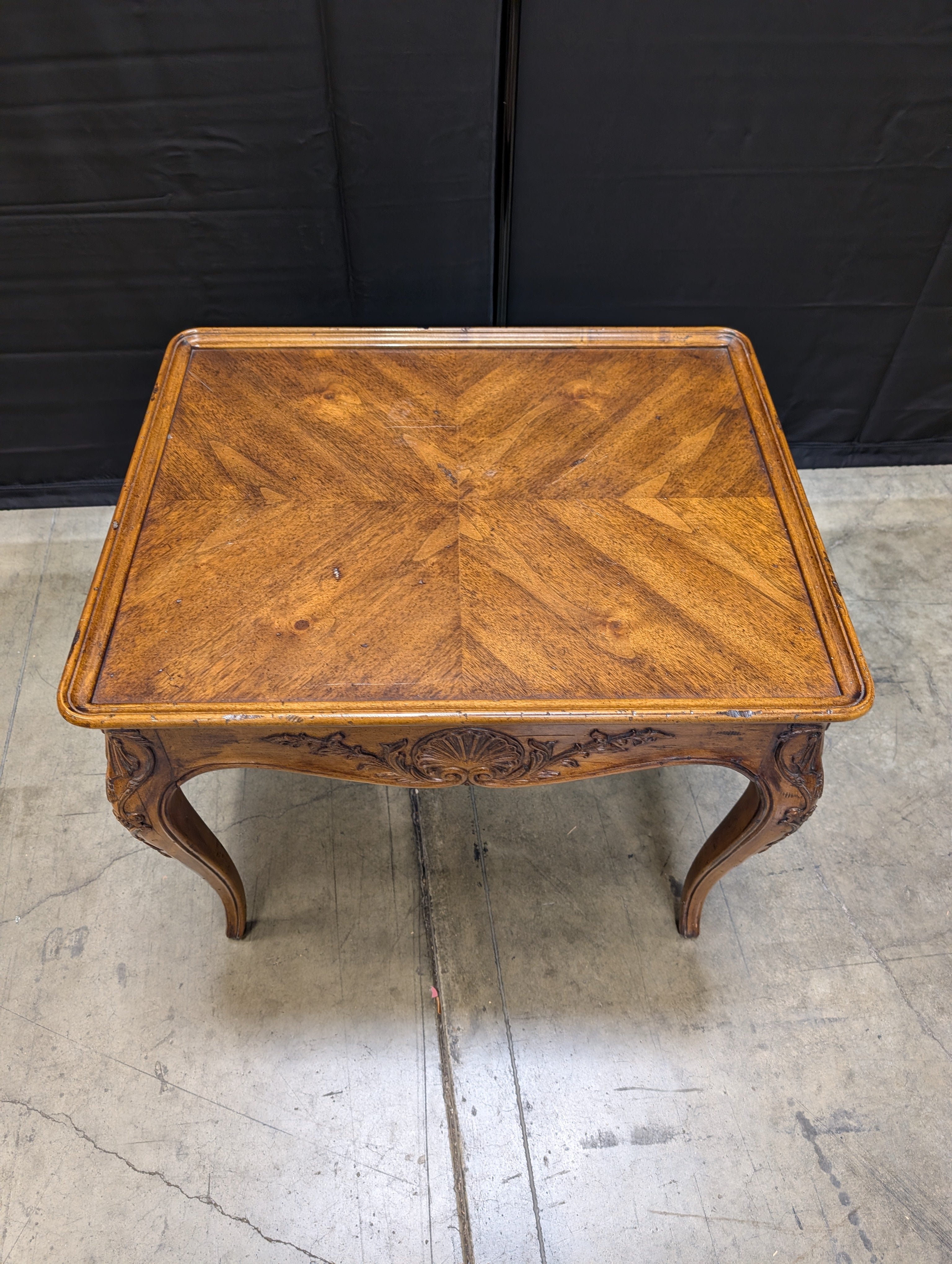 Henredon Villanary Collection Carved Wood Side Table