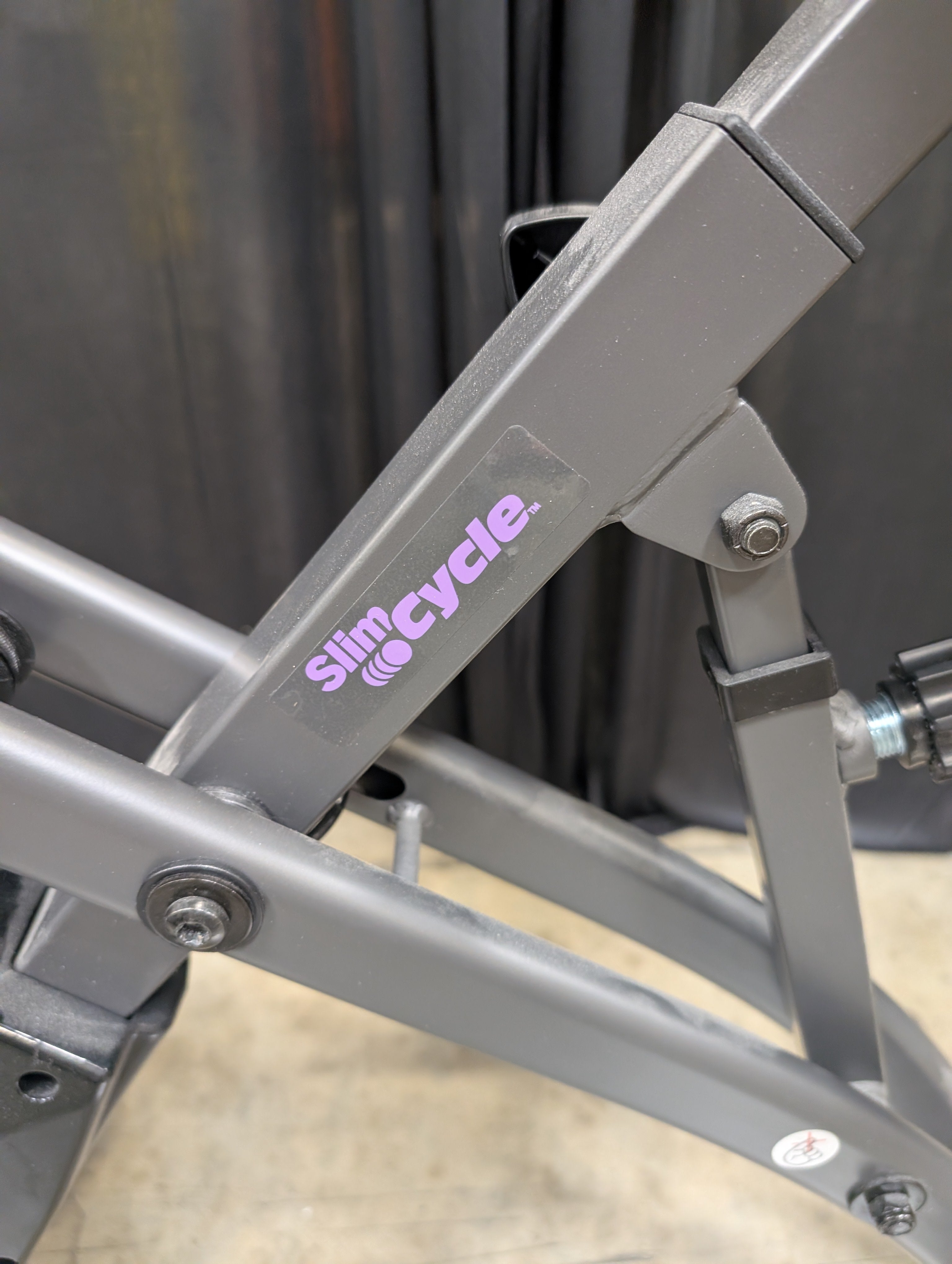 Slim Cycle Folding Stationary Bike with Resistance Bands