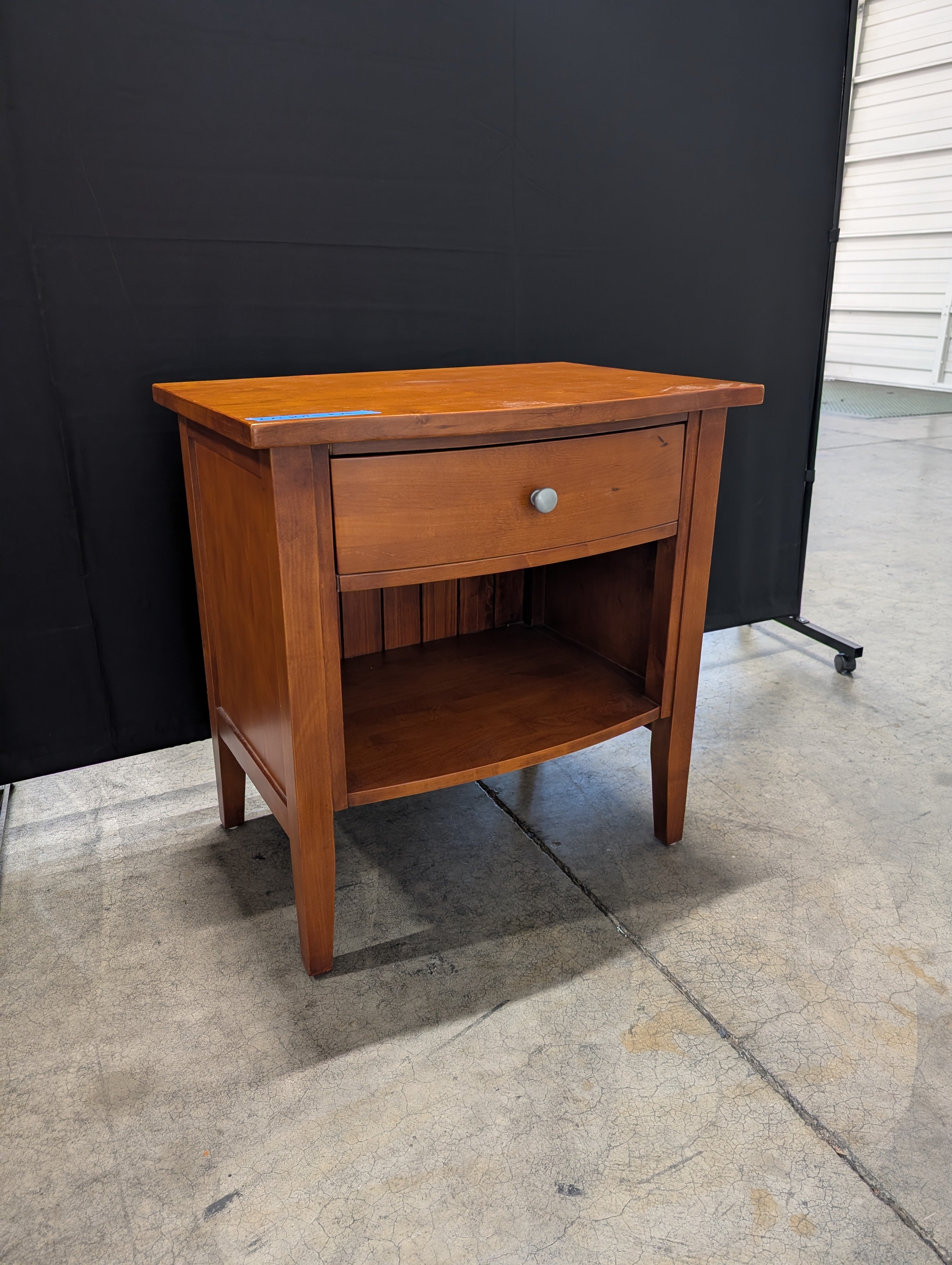 Tradewins Warm Brown Wood Nightstand with Drawer