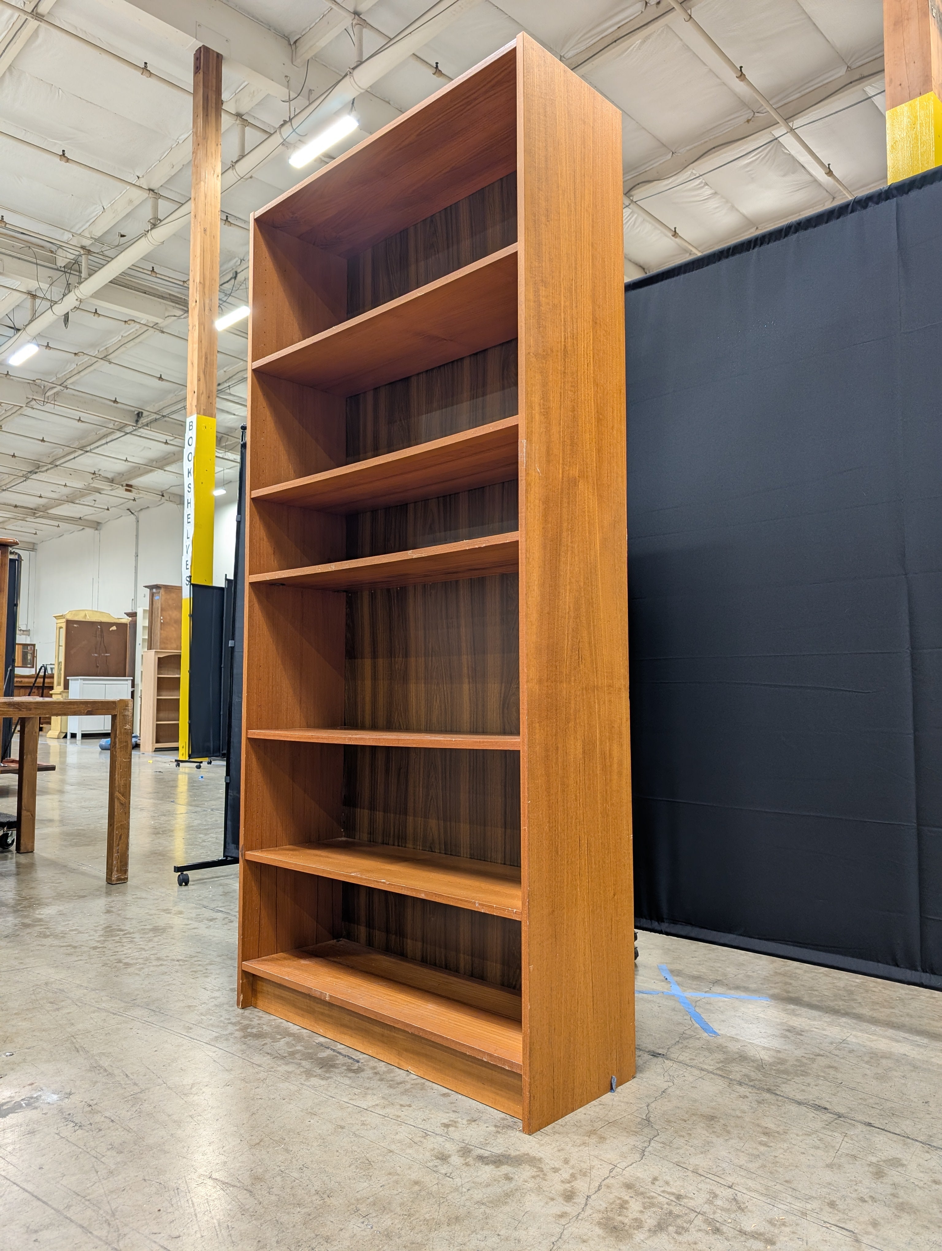 Five-Tier Freestanding Wooden Bookcase