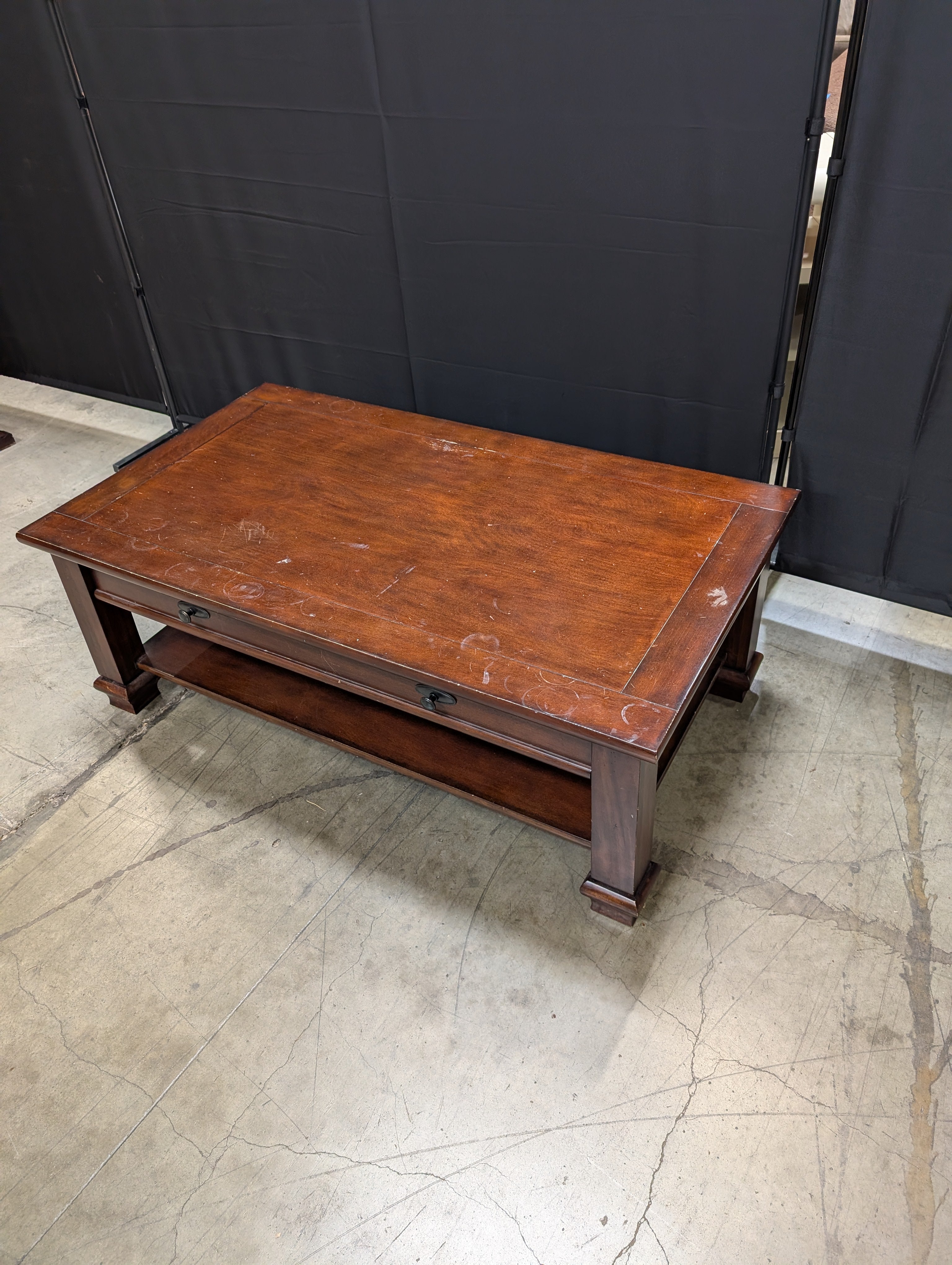 Dark Wood Ledgends Furniture coffee Table