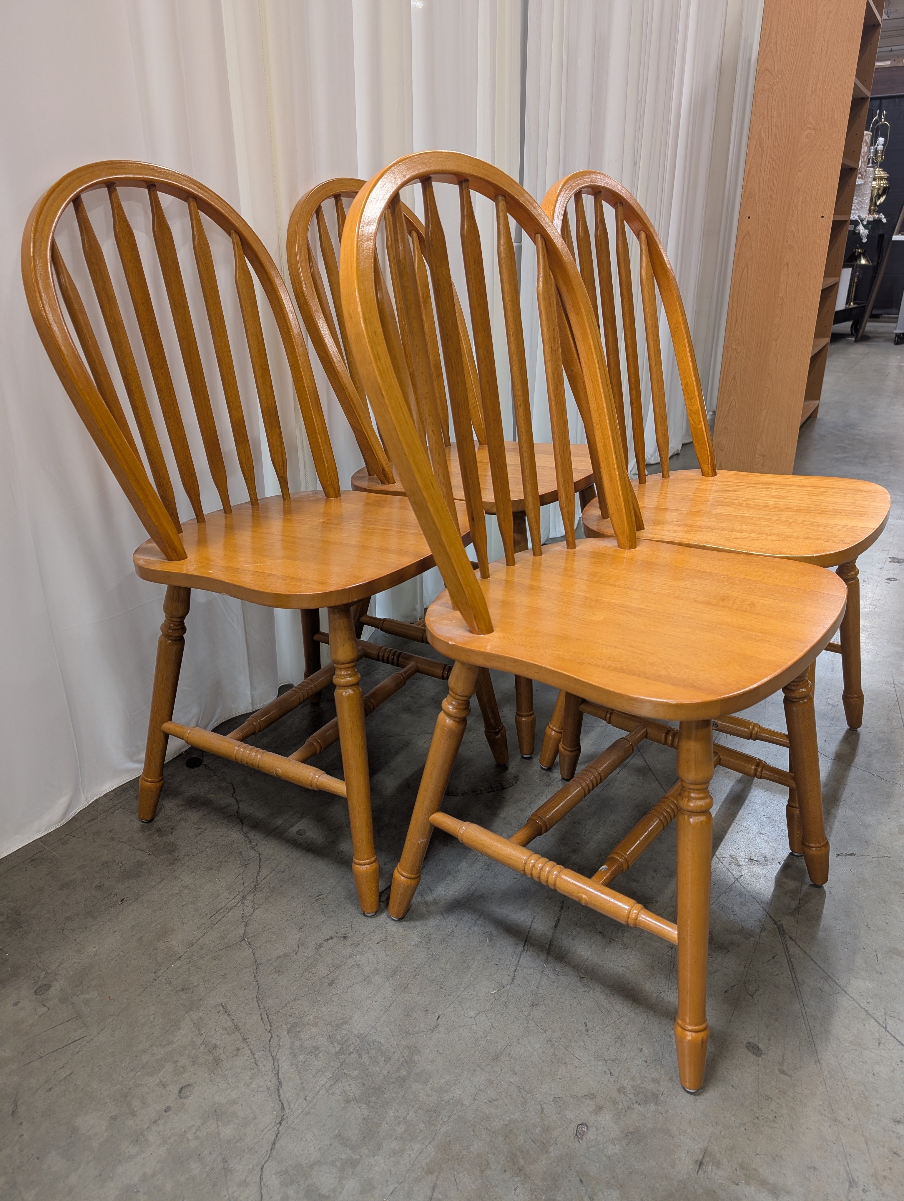Arrow-Back Windsor-Style Dining Chairs