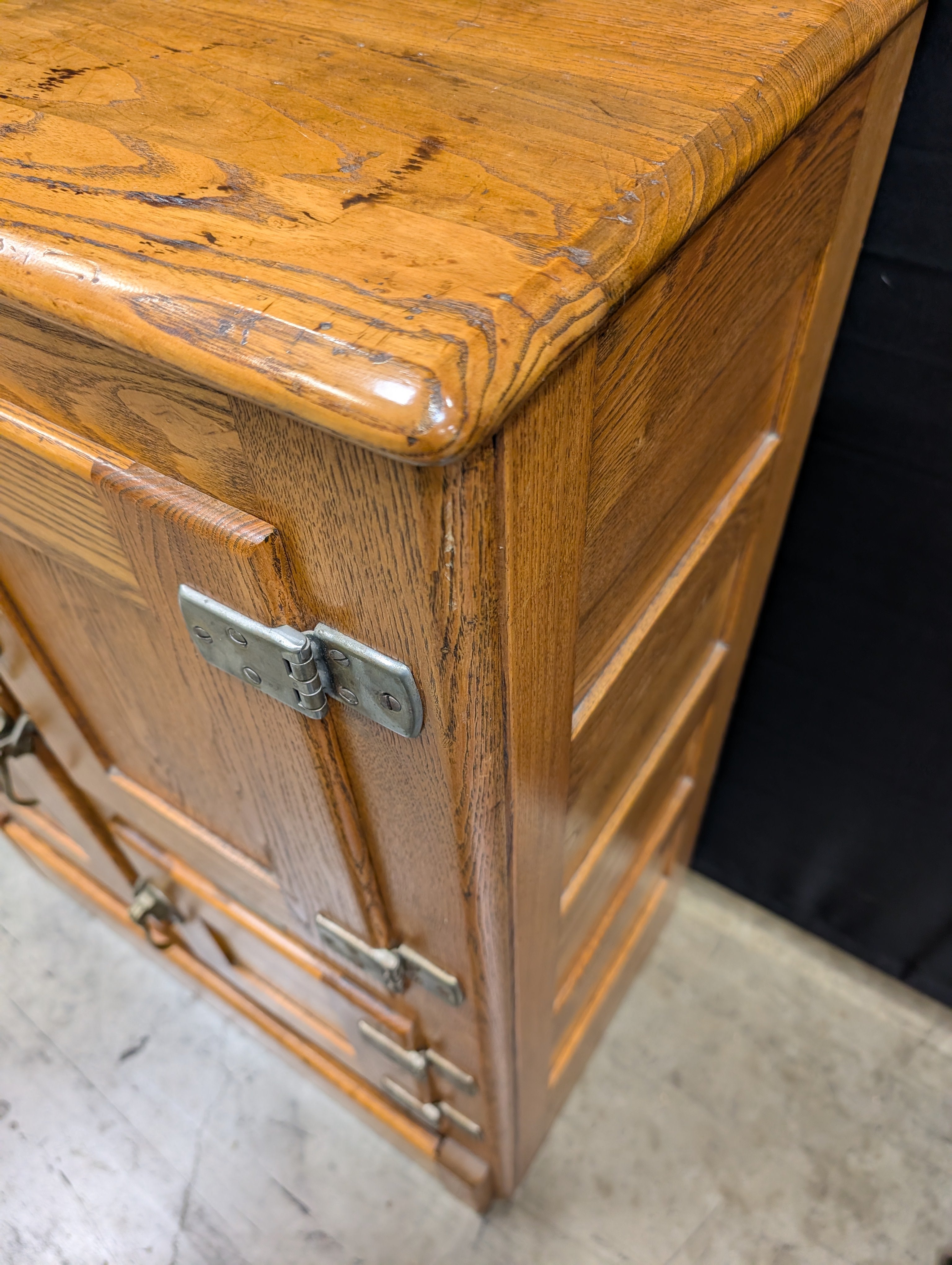 Vintage Oak Ice Box Cabinet