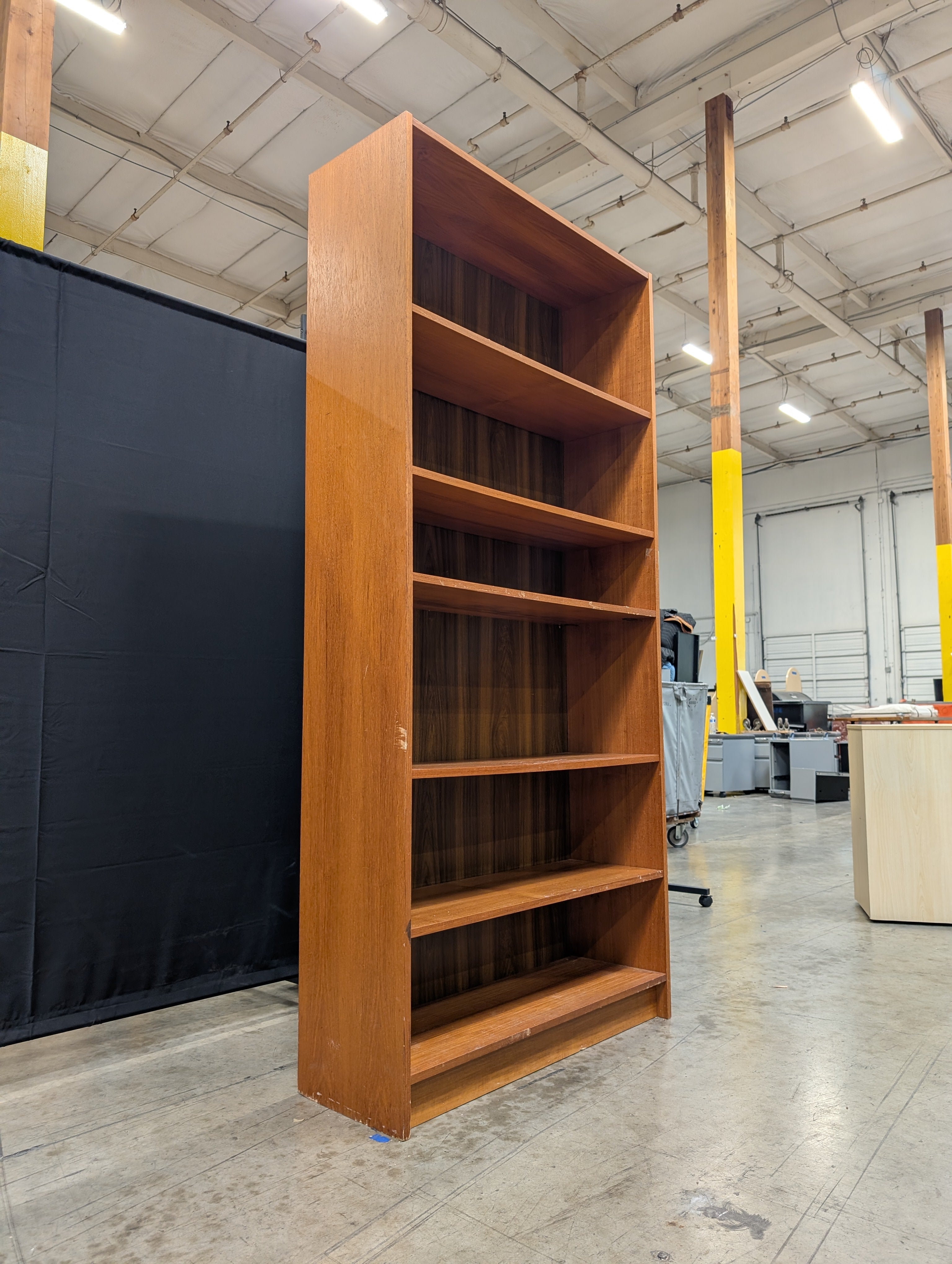 Five-Tier Freestanding Wooden Bookcase