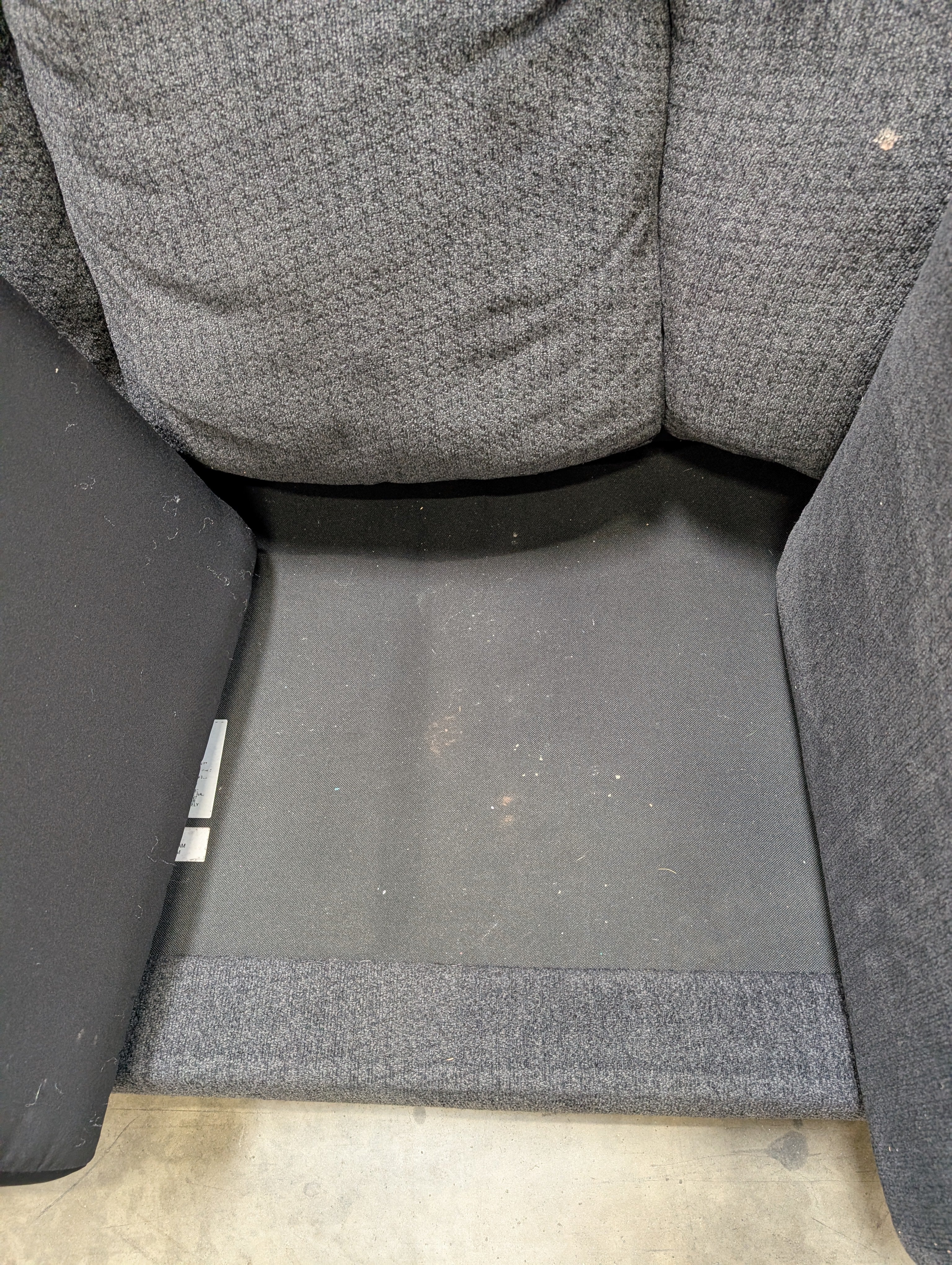 Contemporary Dark Grey Fabric Ashley Furniture Sofa Used