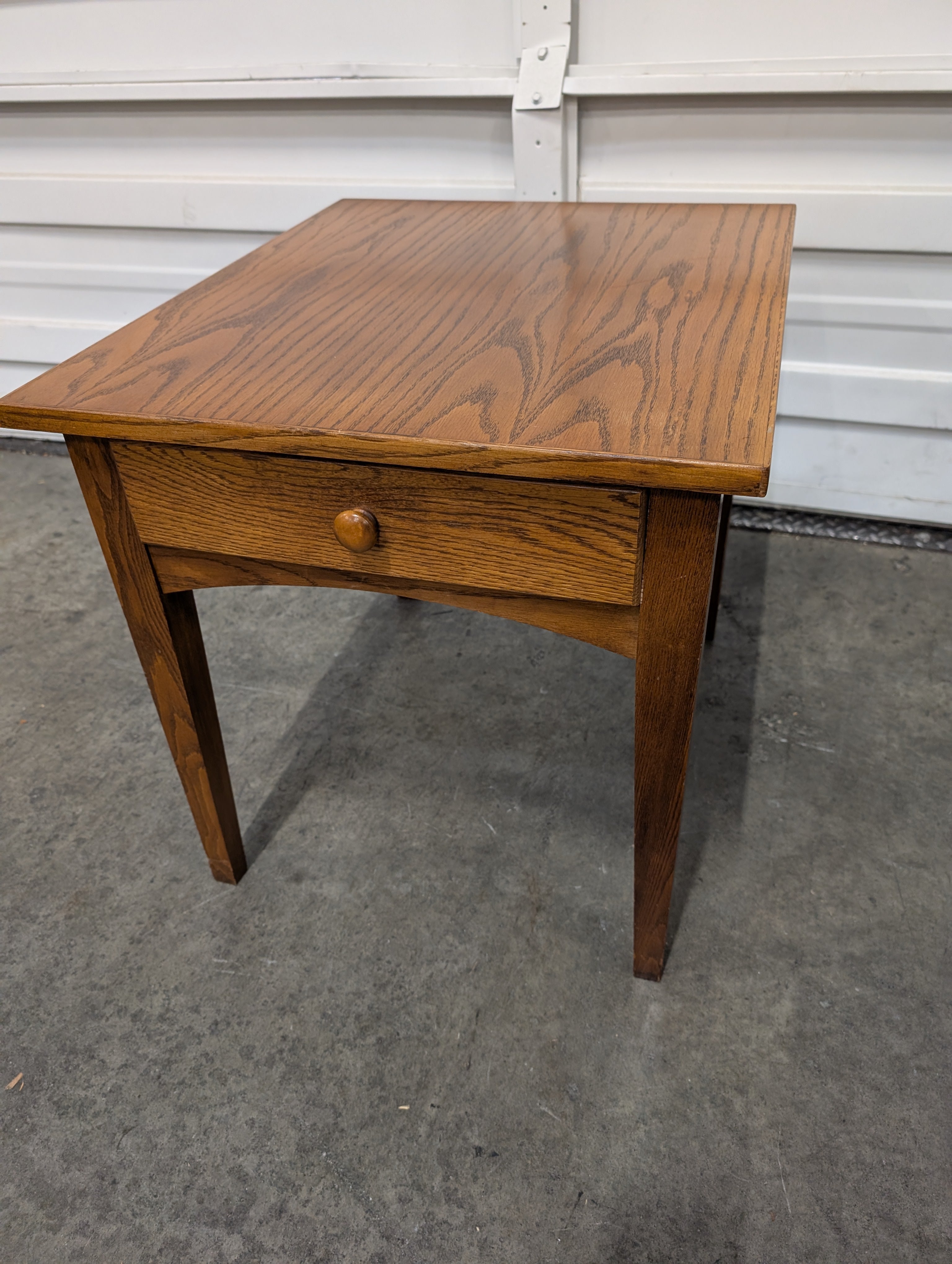 Compact Wooden Side Table with Drawer