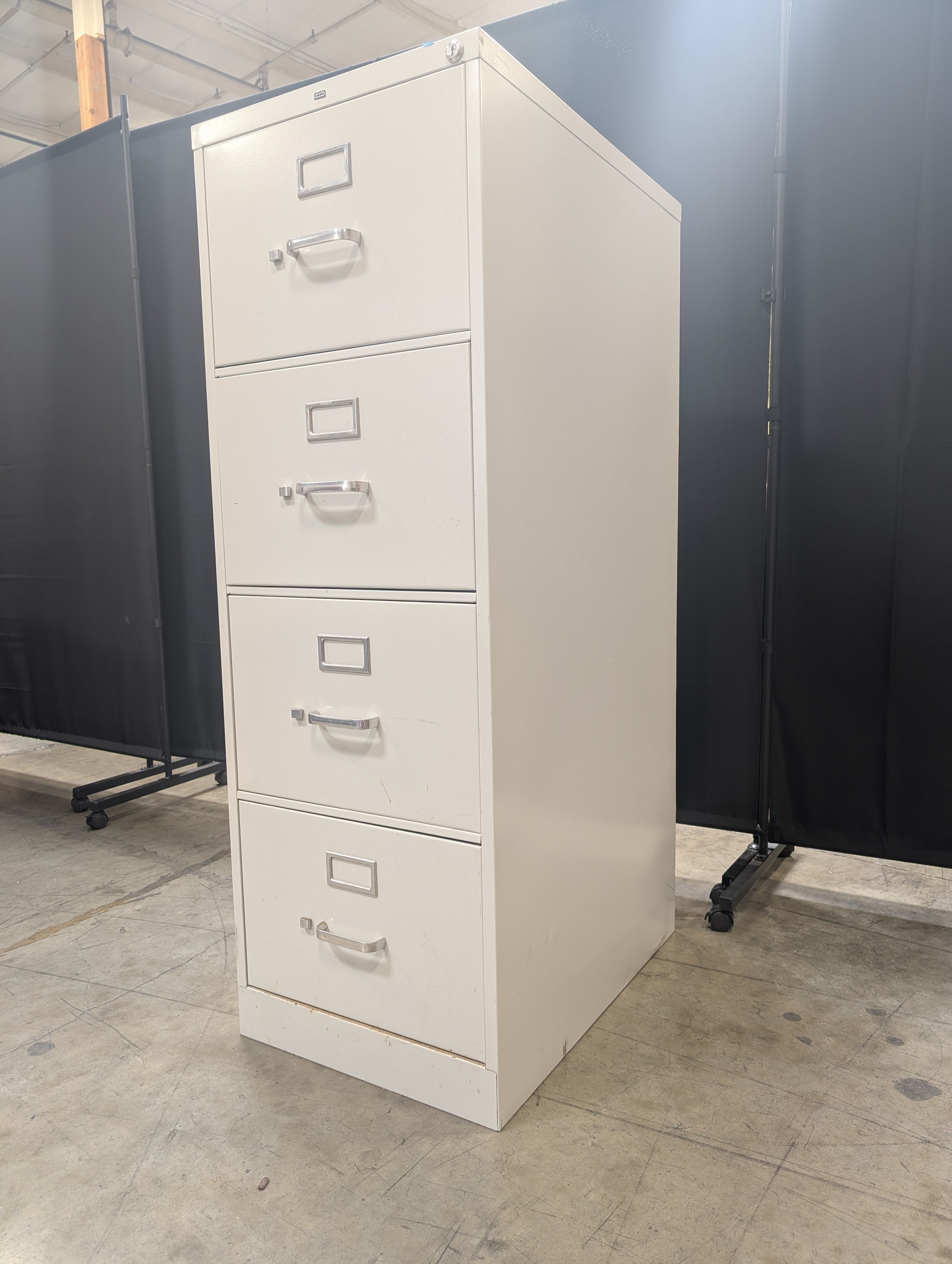 HON Gray Four-Drawer Filing Cabinet