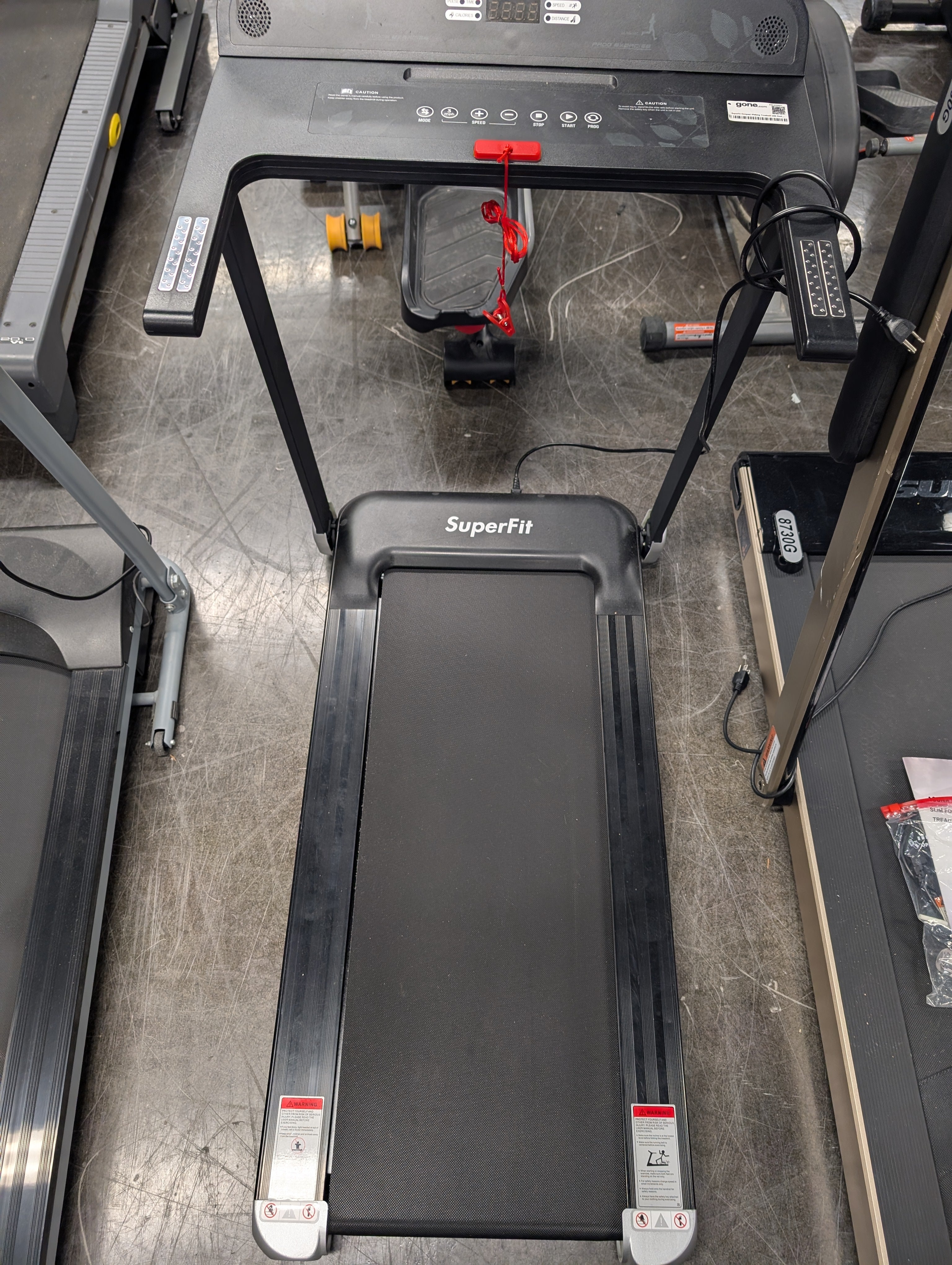 SuperFit Compact Walking Treadmill with Control Panel