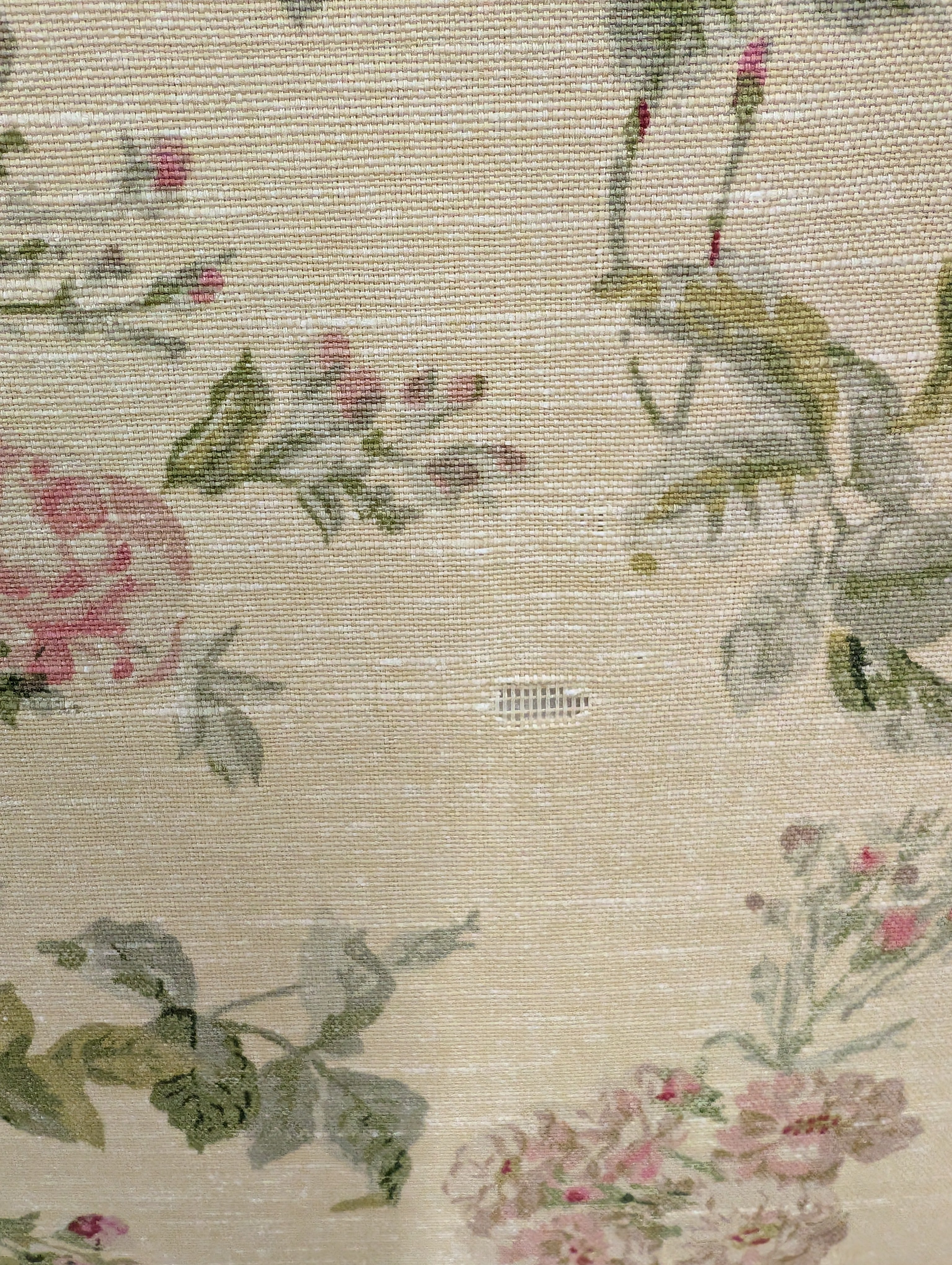 Ethan Allen Floral Wingback Chair