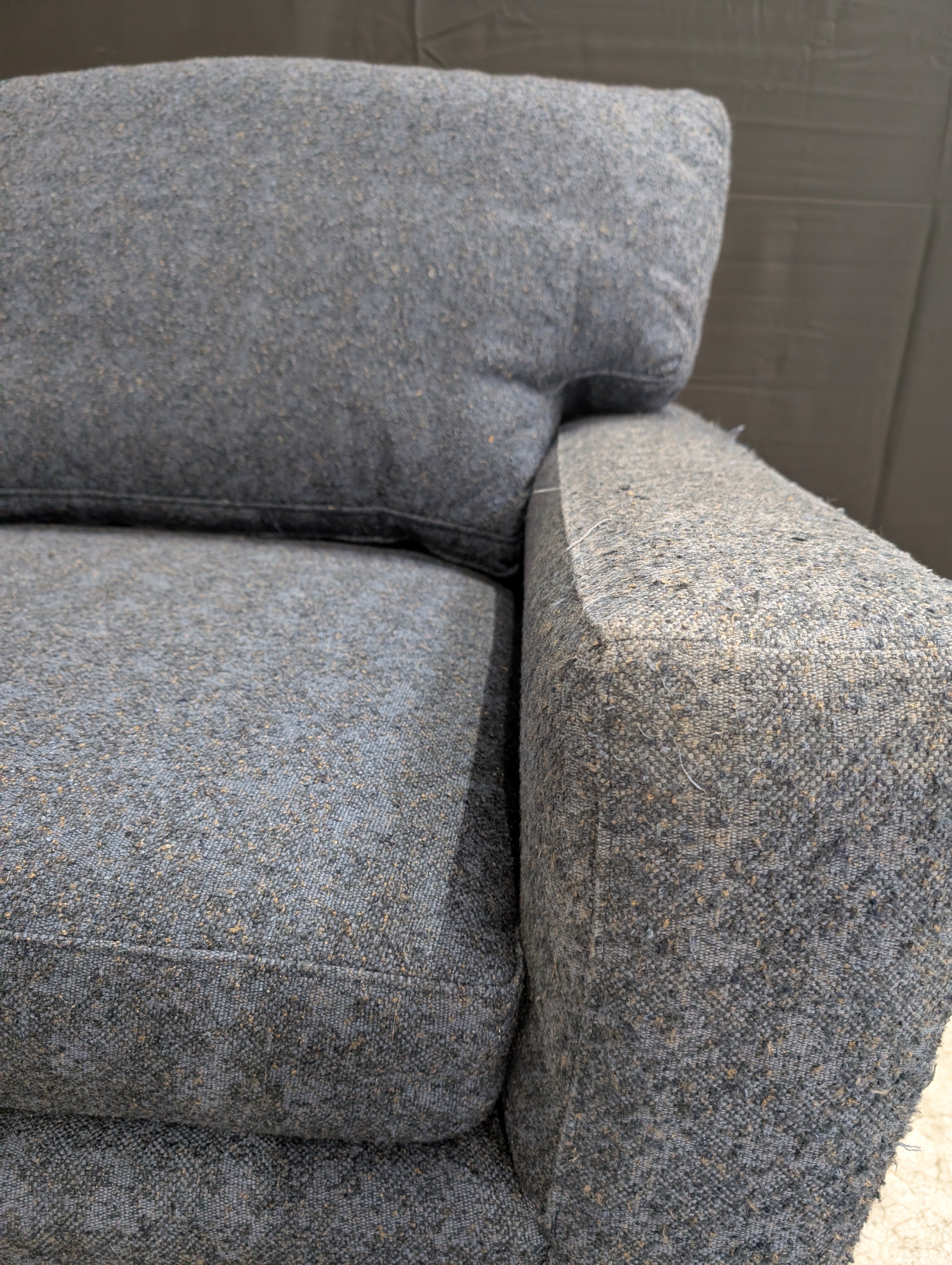 Bassett Contemporary Blue Sectional Sofa