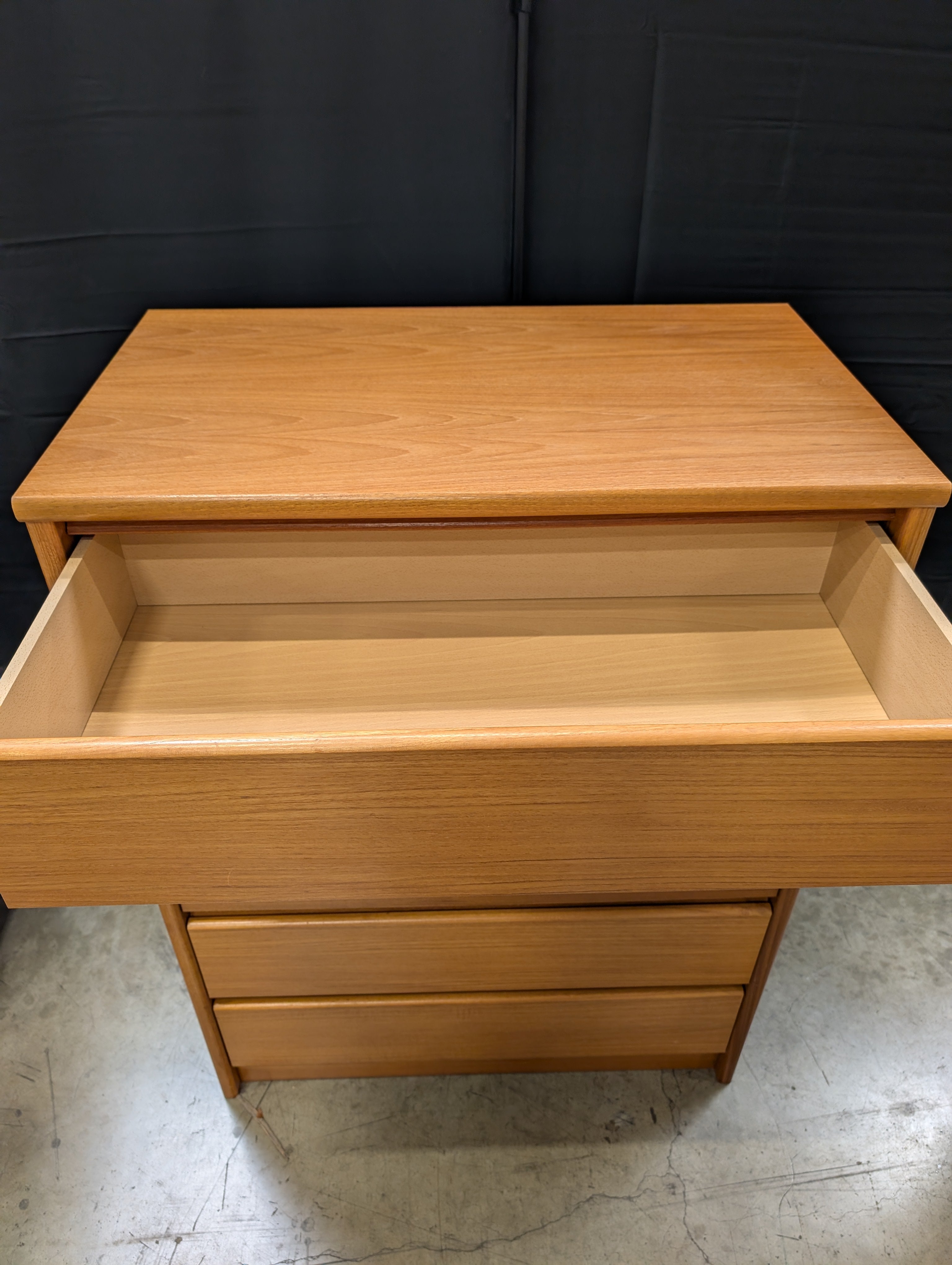 Contemporary Wood Five-Drawer Dresser