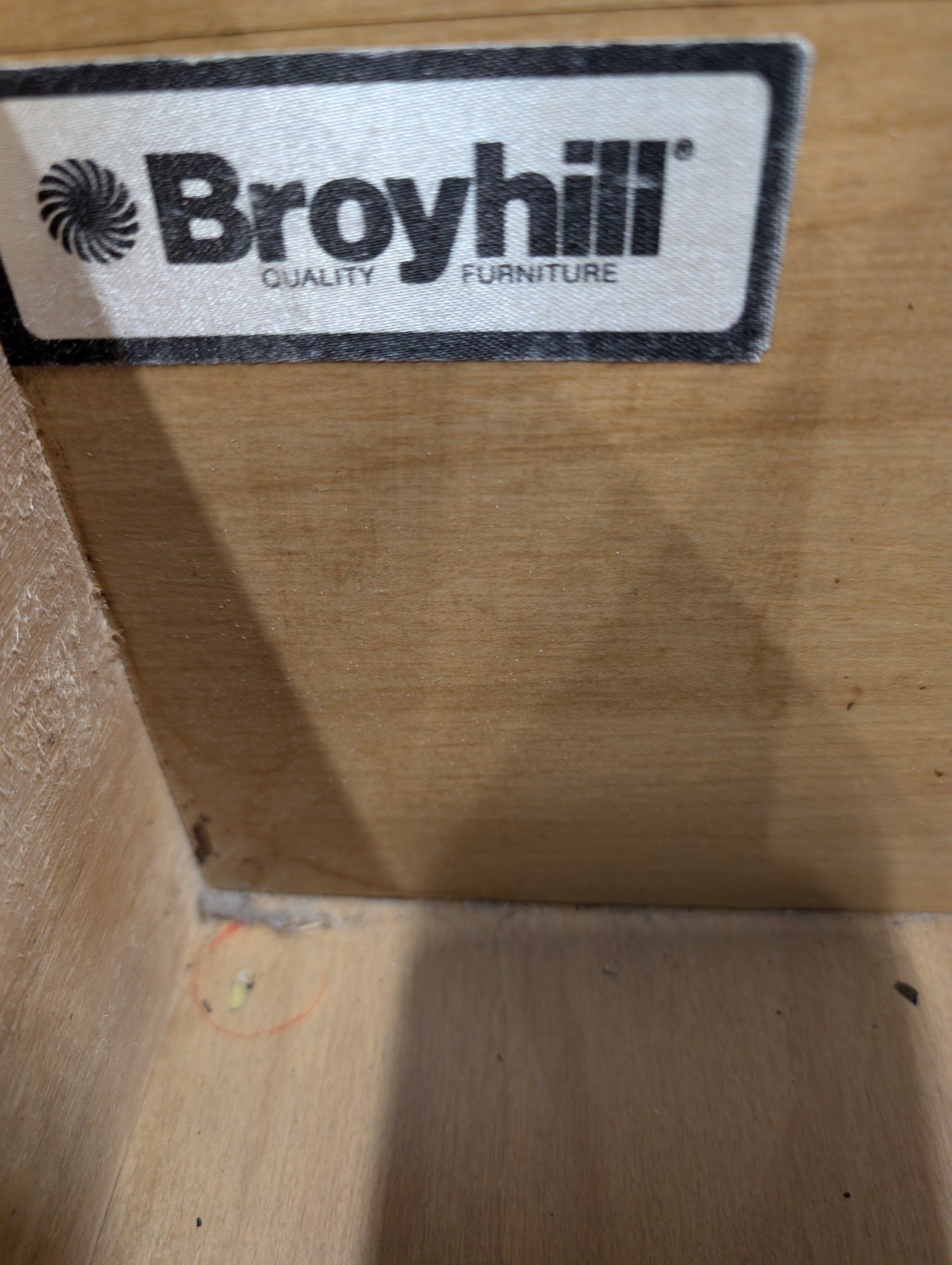Broyhill Wood Dresser with Five Drawers