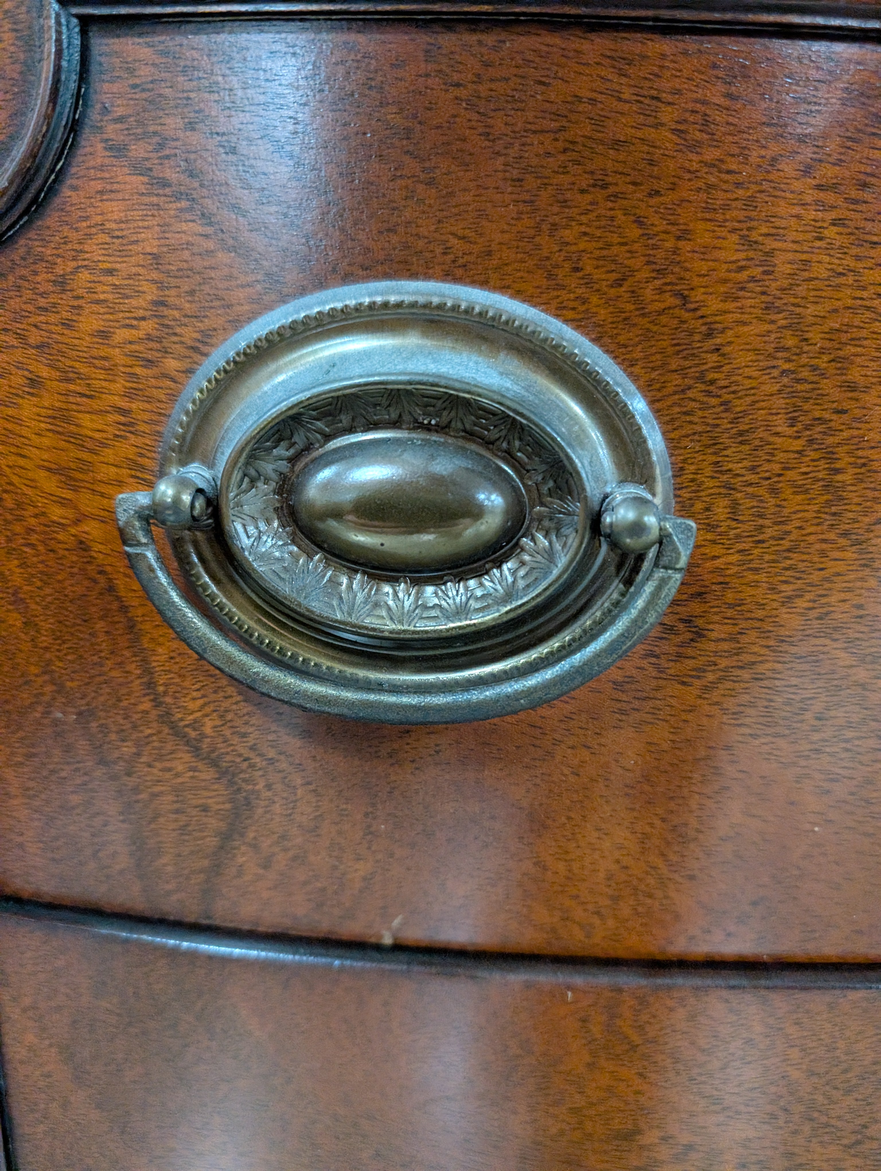 Drexel Curved Glass Door Display Cabinet