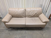Tan Pillow-Top Cushion Couch in Leather