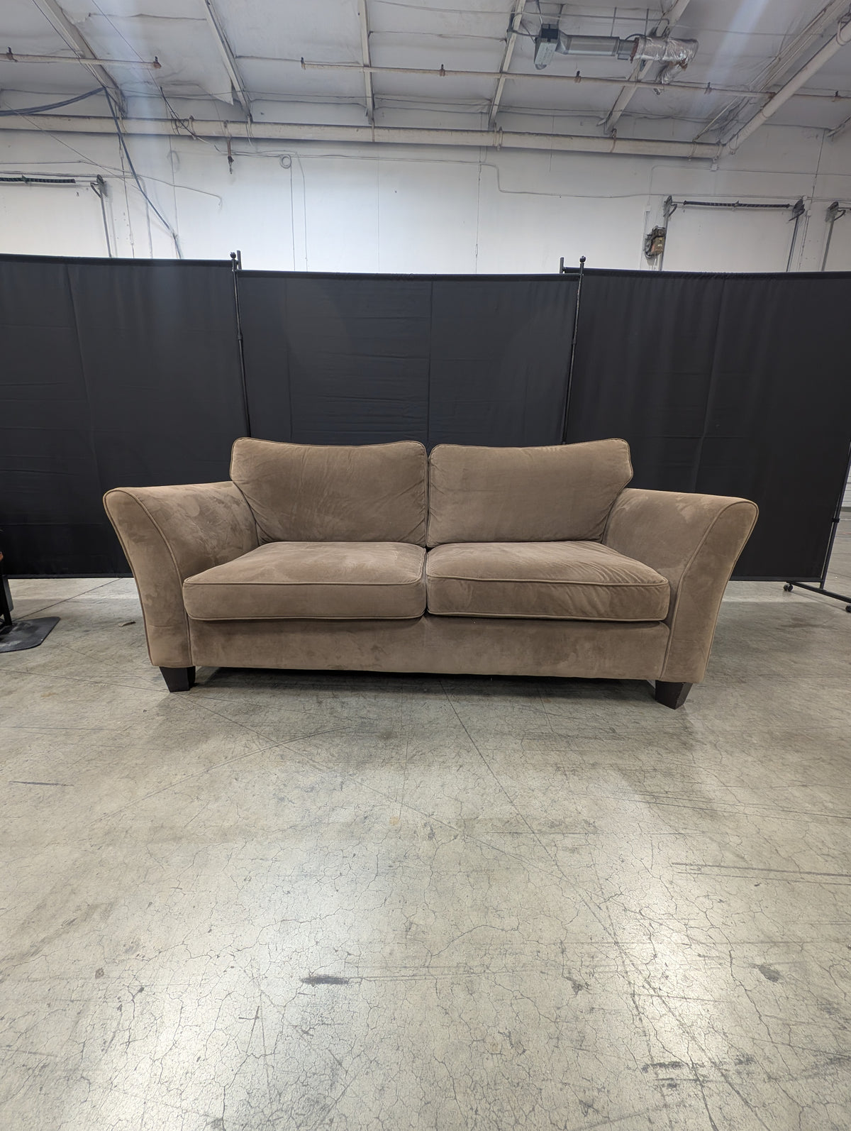 Comfortable Brown SAHARA Home Collection Two-Seater Sofa