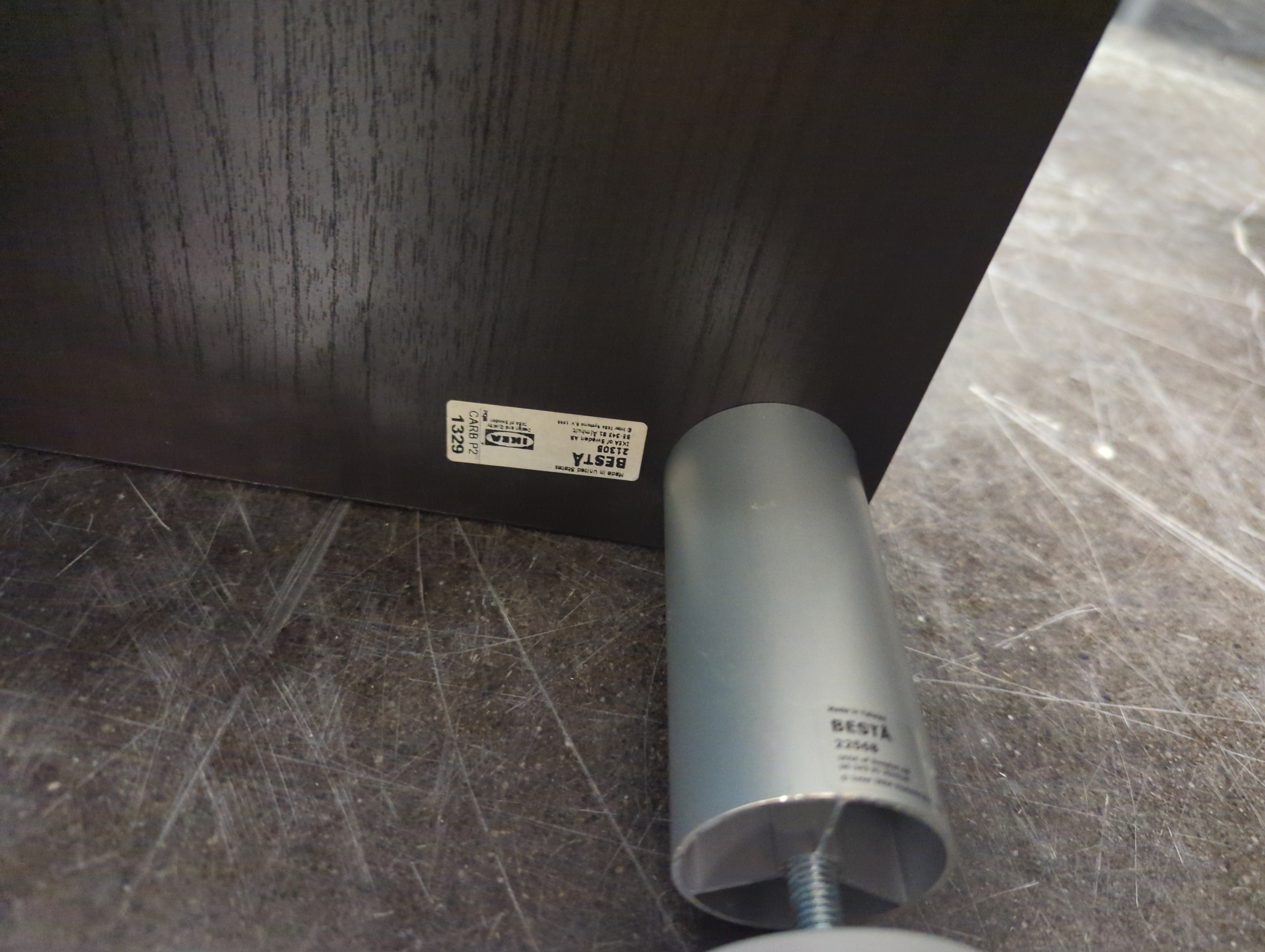 IKEA BESTÅ Storage Shelf Unit with Adjustable Legs – Dark Brown