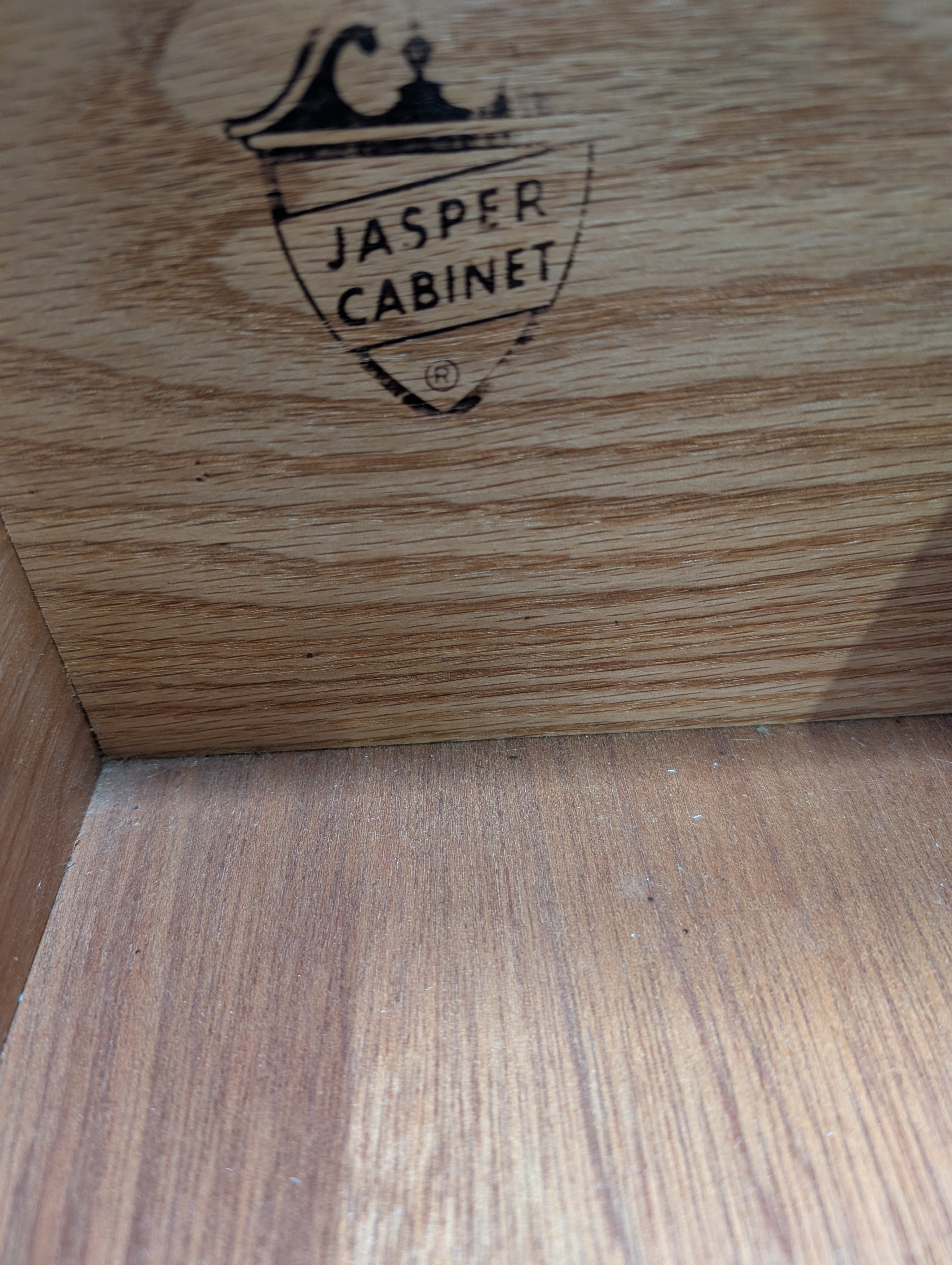 Jasper Cabinet co. Vintage Secretary Desk with Carved Details
