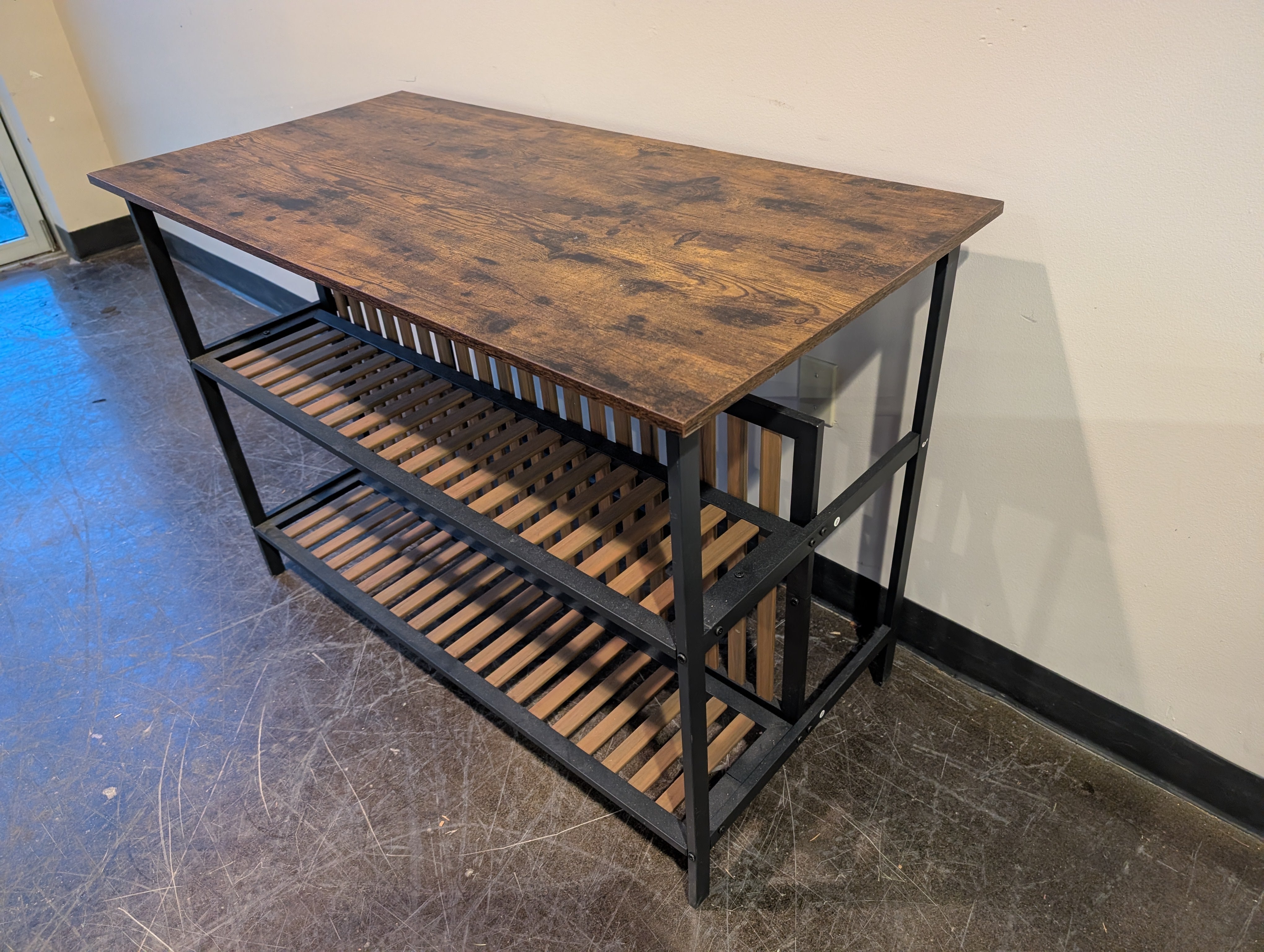 Industrial Style Wood-Look and Metal Home Office Desk