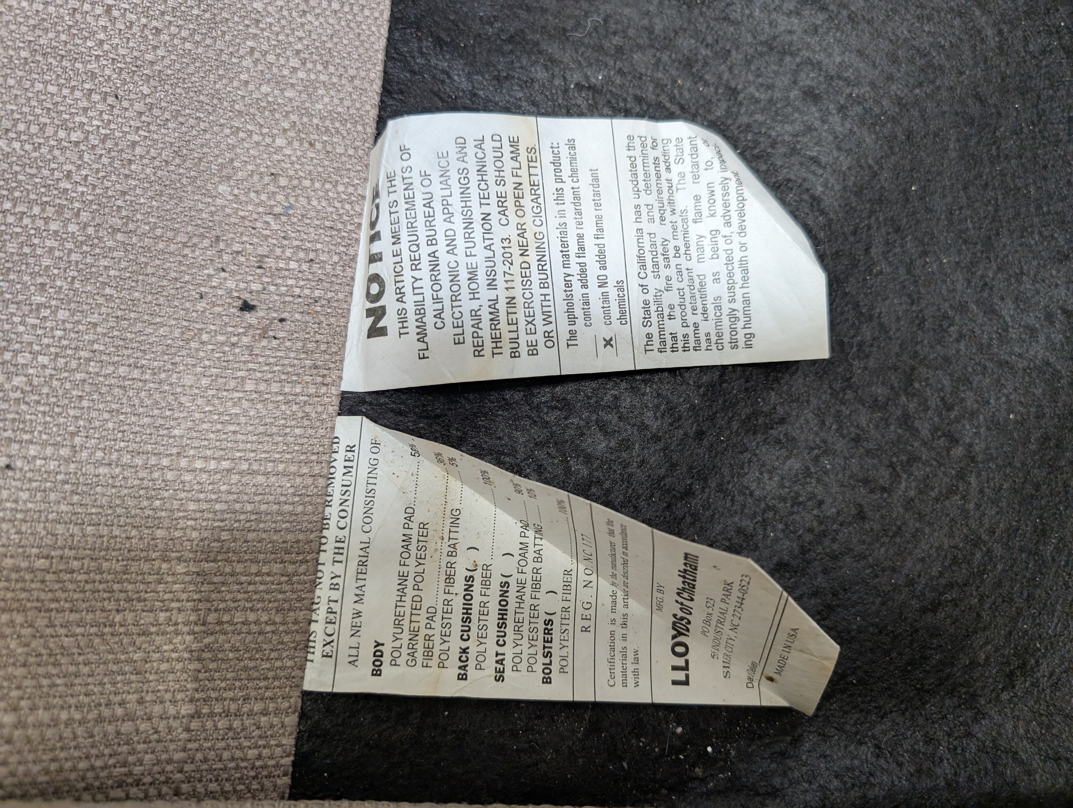 Oatmeal Woven Fabric Couch with Button Tufting