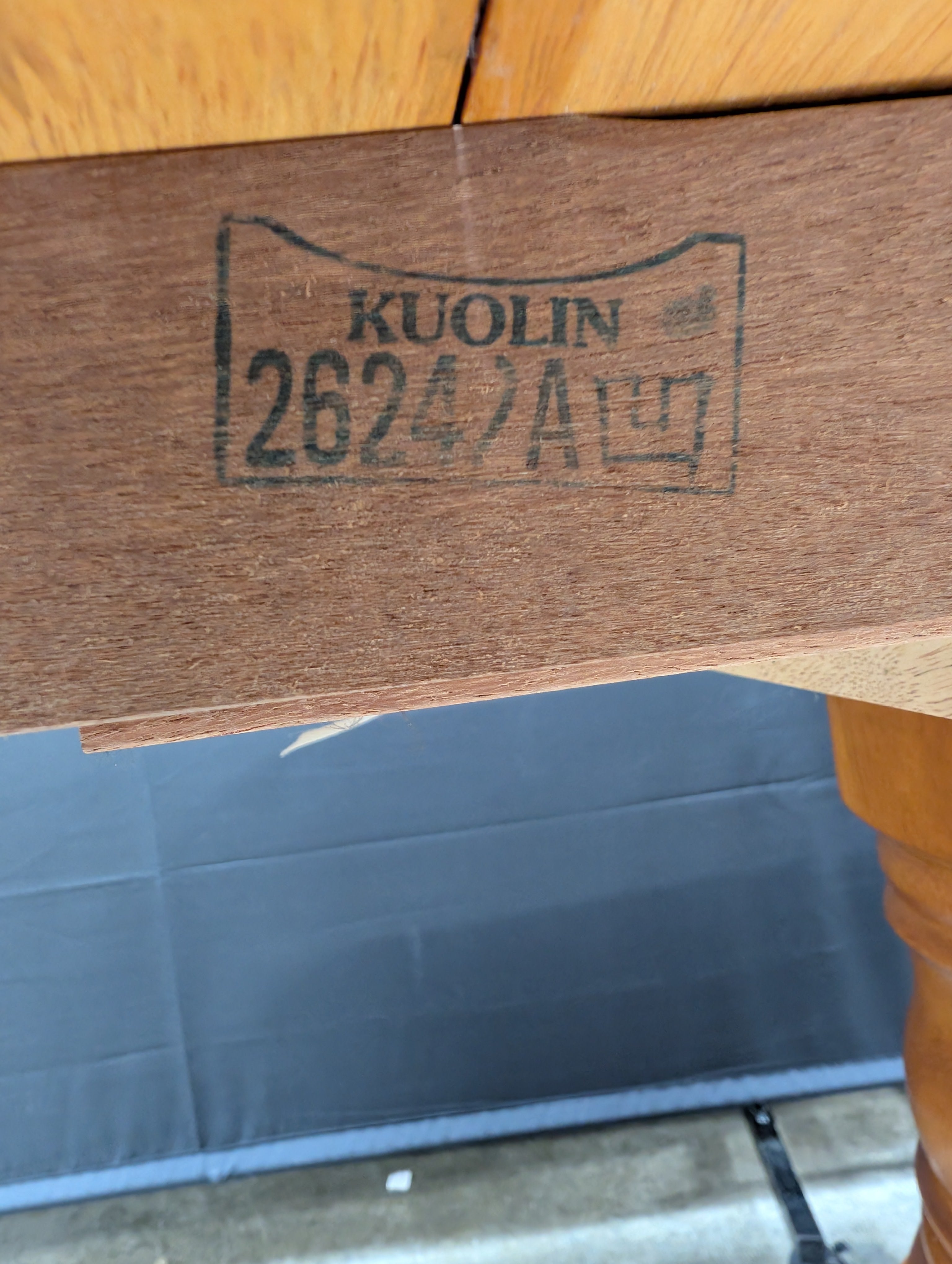 Solid Wood Drop-Top Table with Turned Legs