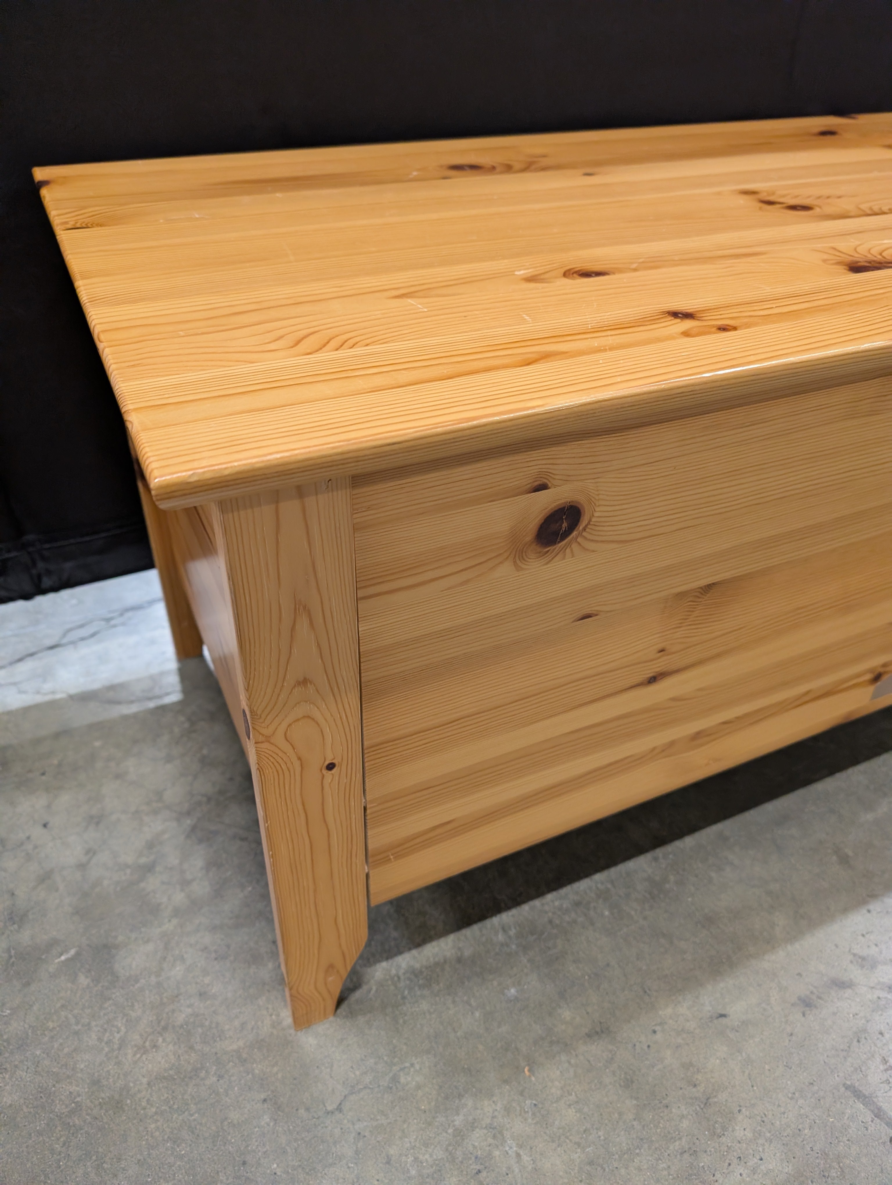 Natural Pine Wood Storage Chest