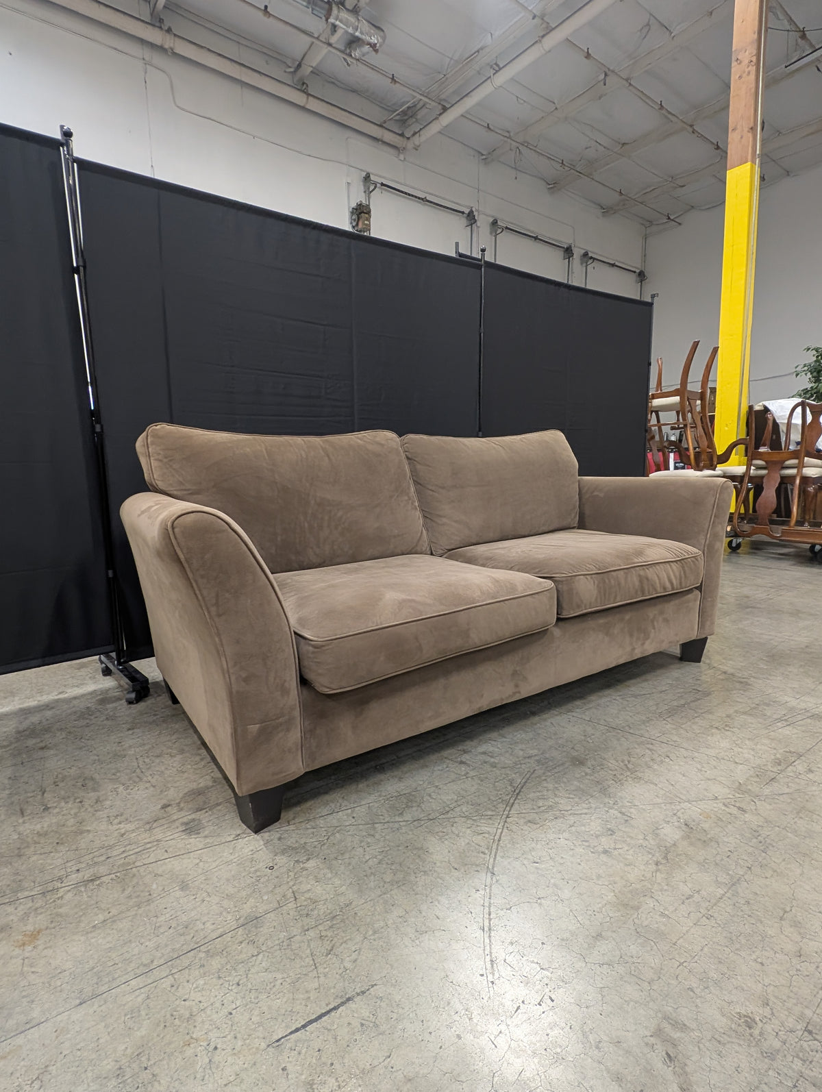 Comfortable Brown SAHARA Home Collection Two-Seater Sofa