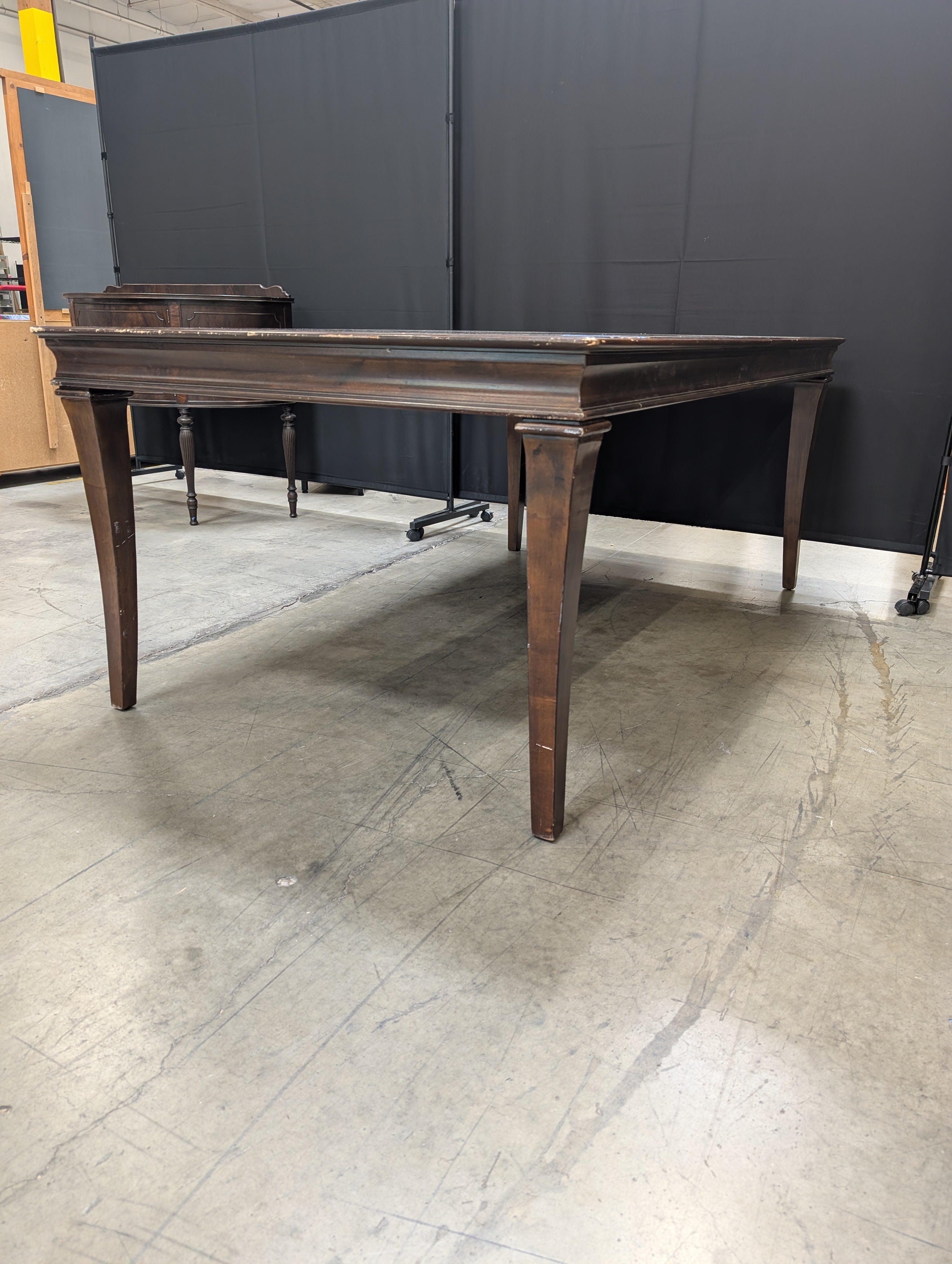 Traditional Dark Wood Dining Table
