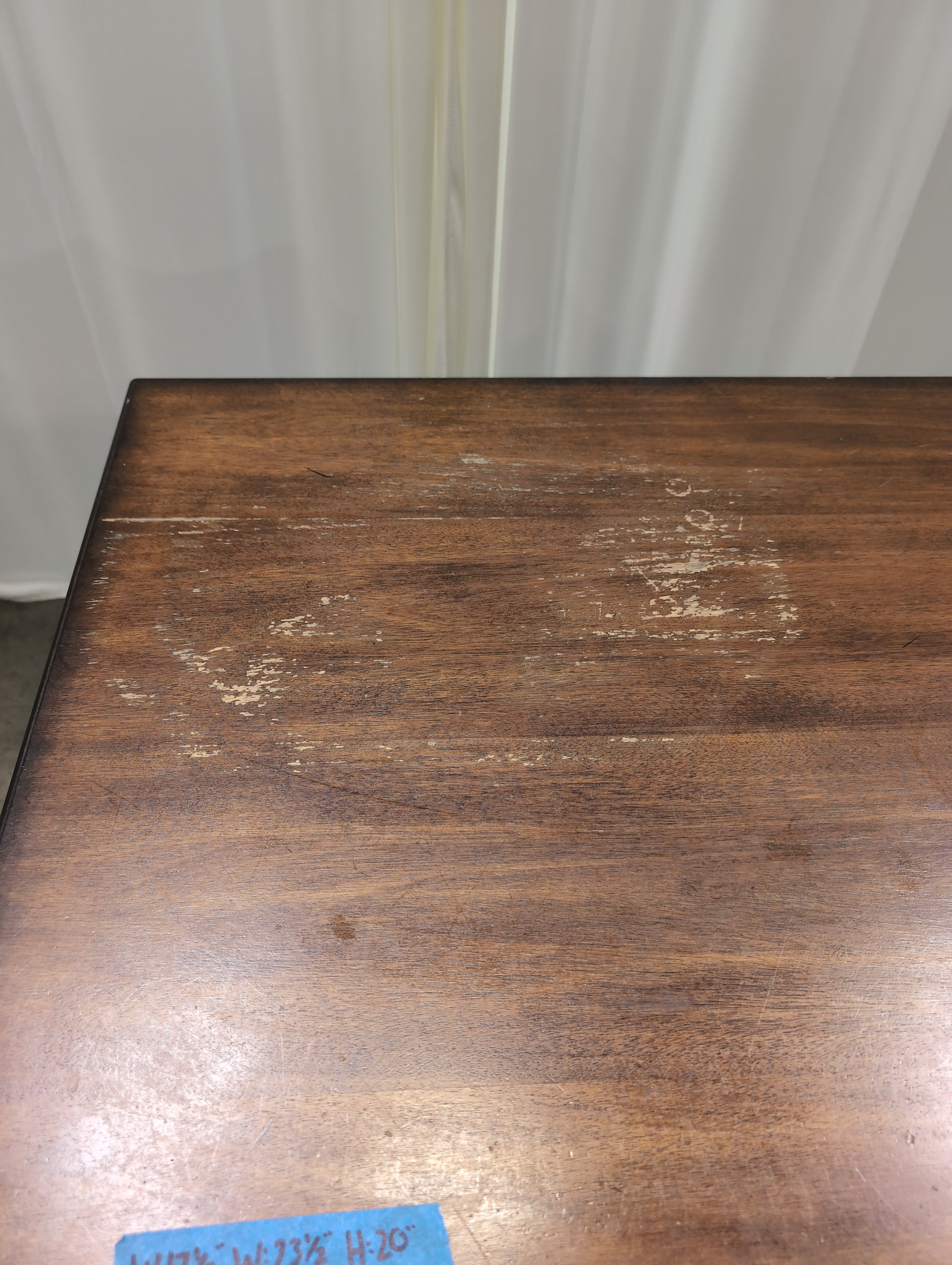 Rectangular Wood Coffee Table with Black Legs