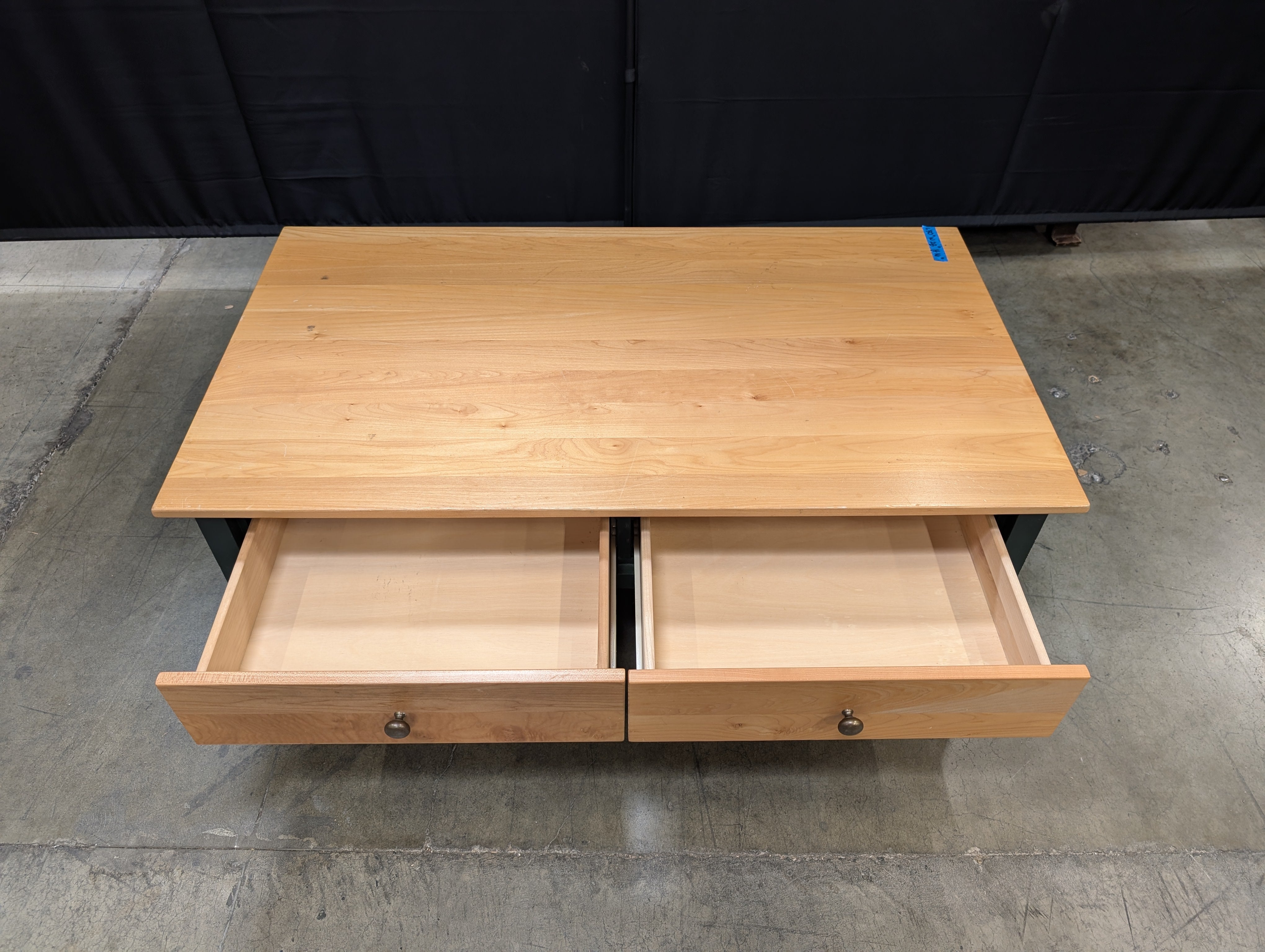 Two-Tone Wood Console Table with Drawers