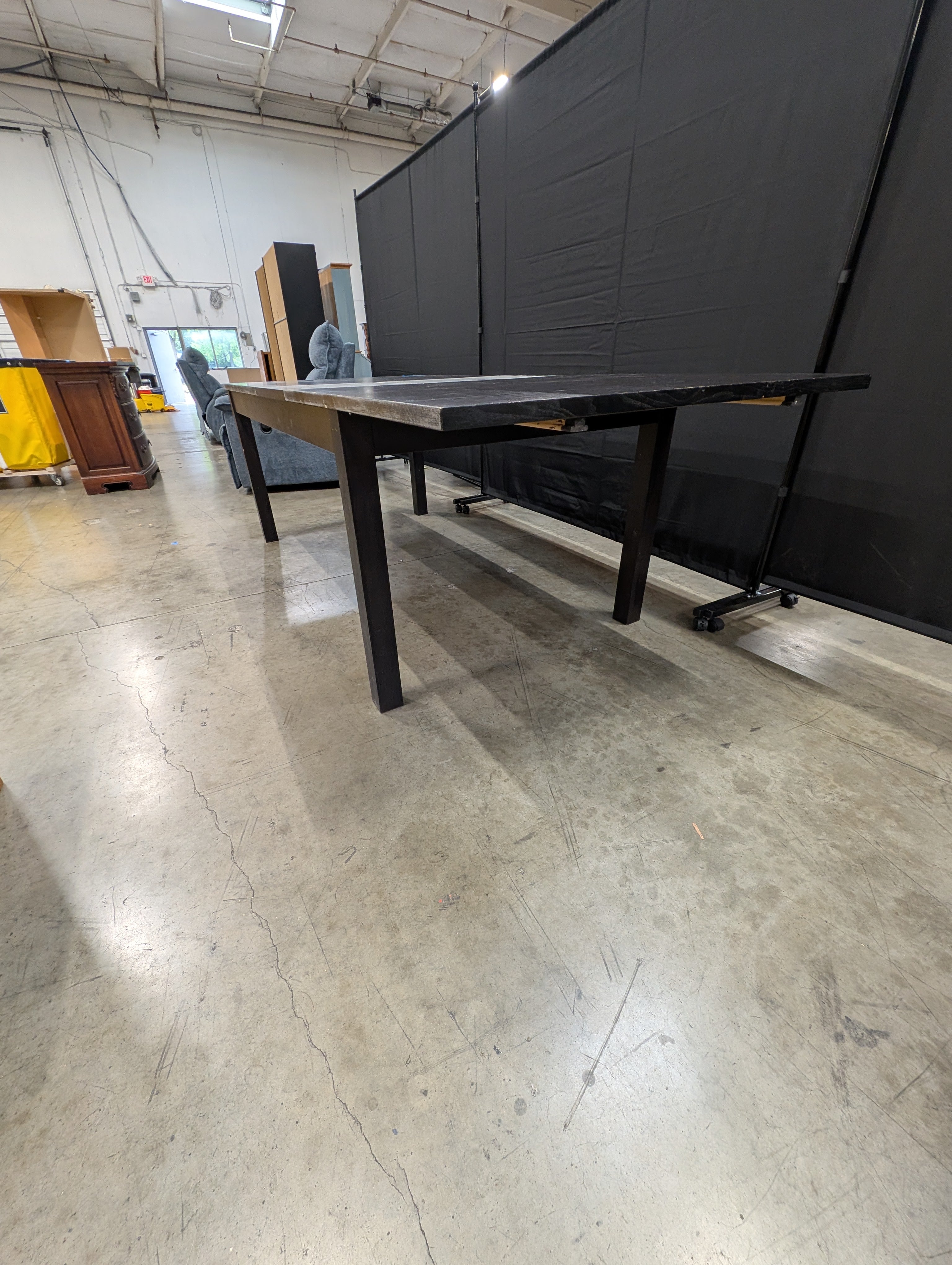 Dark Wood Rectangular IKEA Dining Table