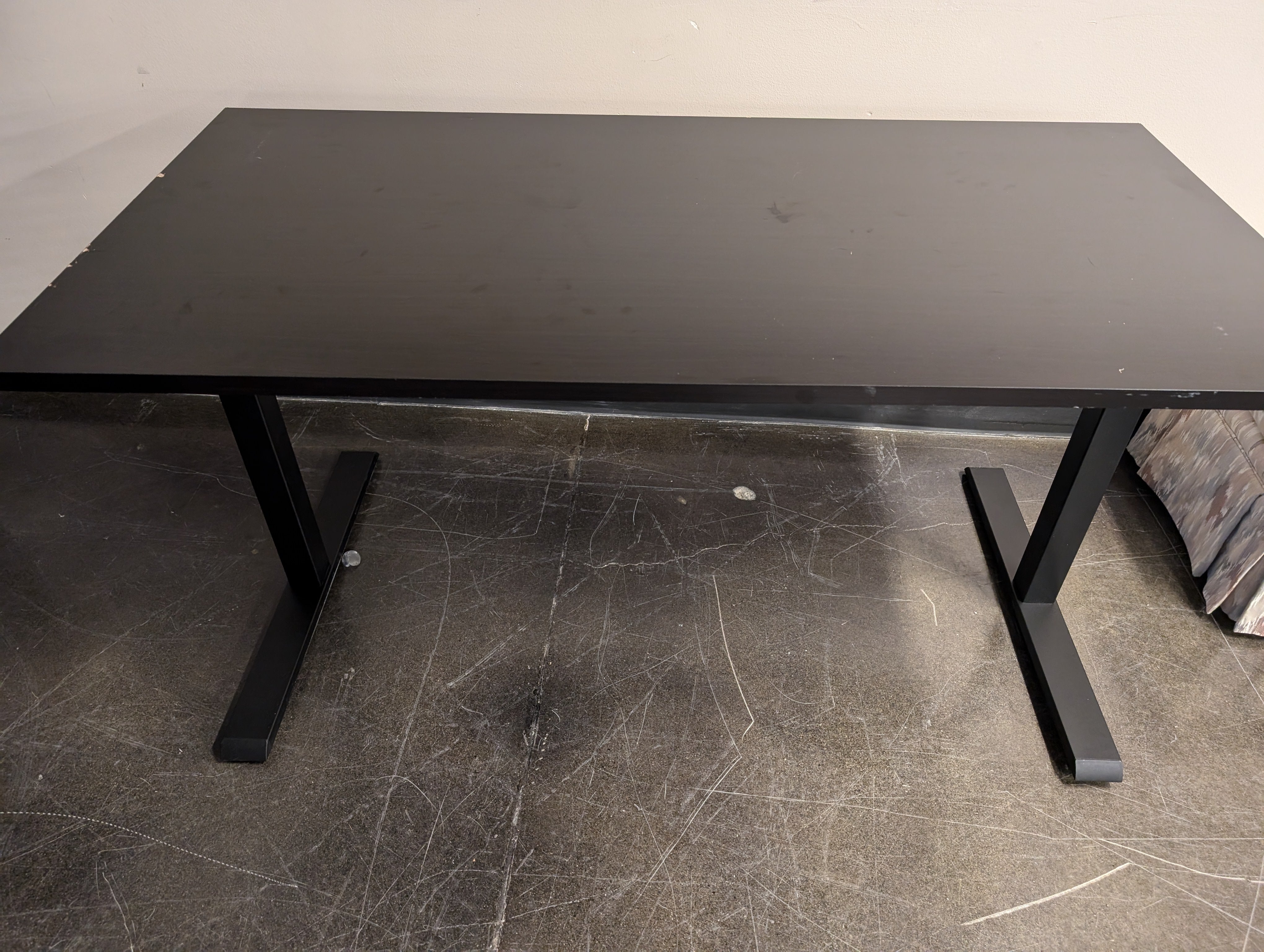 Modern Black Sit-Stand Workstation Desk