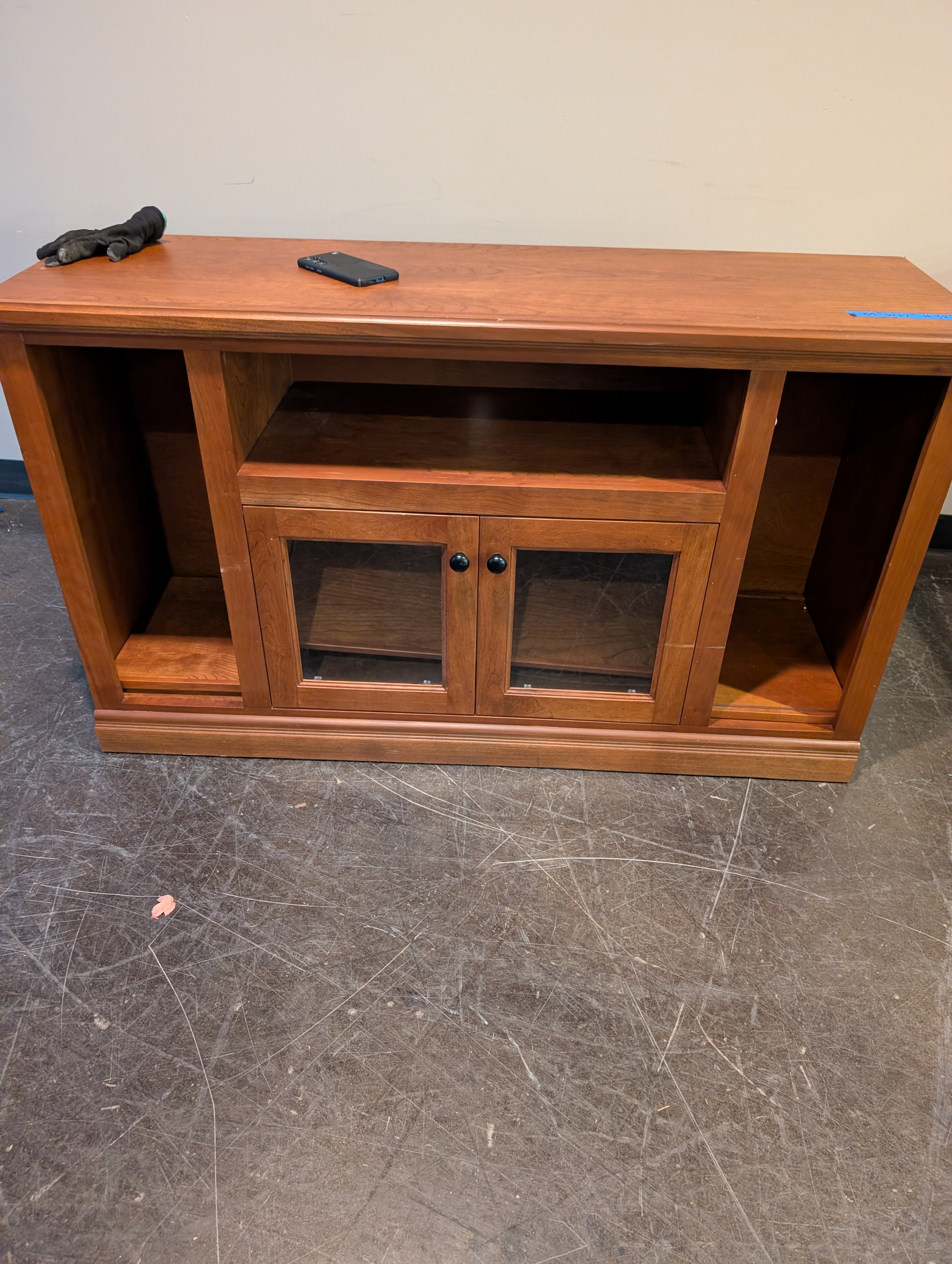 Rich Brown Hardwood Media Console